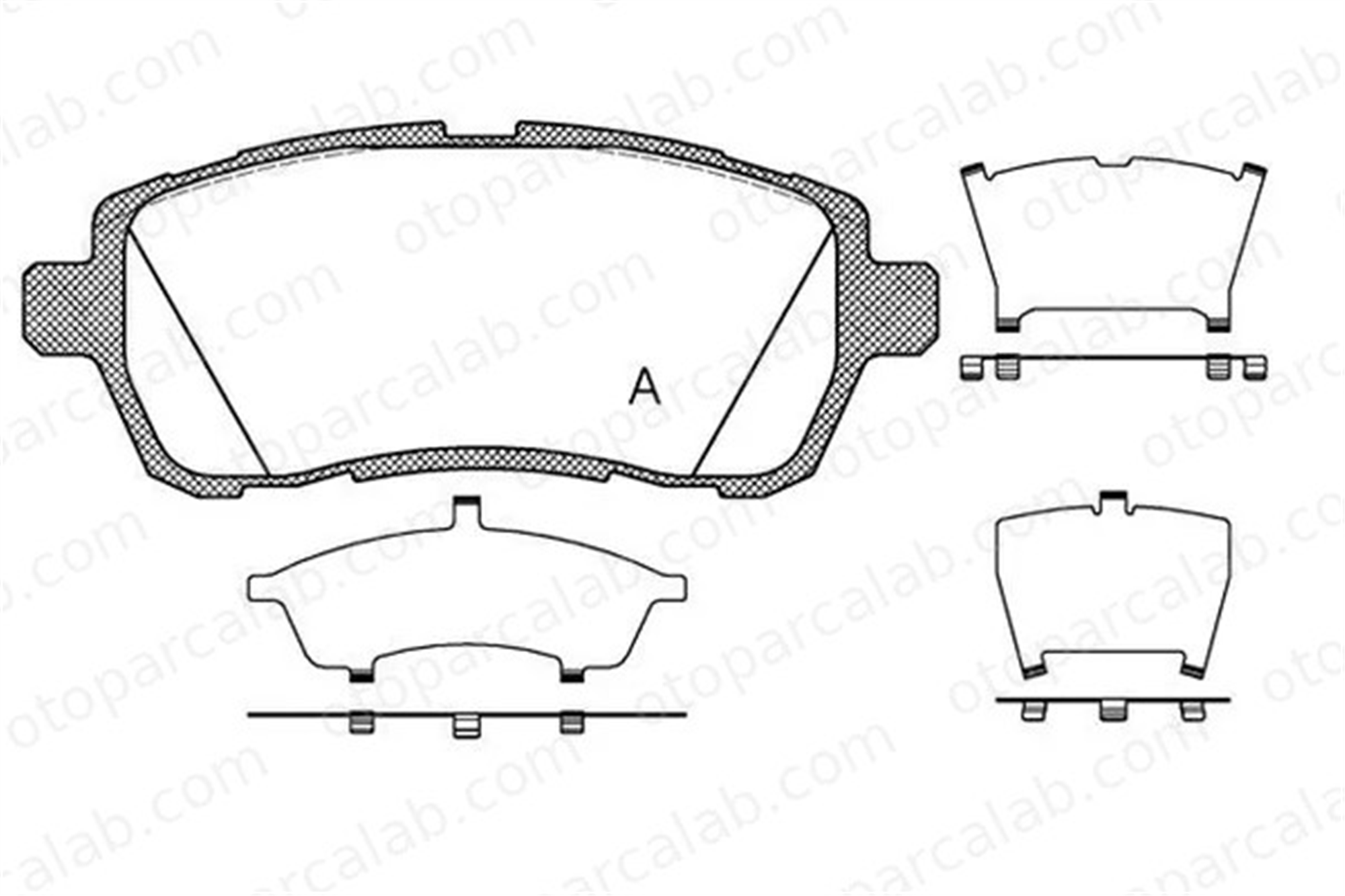 MGA 55641 Fren Disk Balata Ön SUZUKI SWIFT V MAZDA 2 4465B1120 04465-B1120