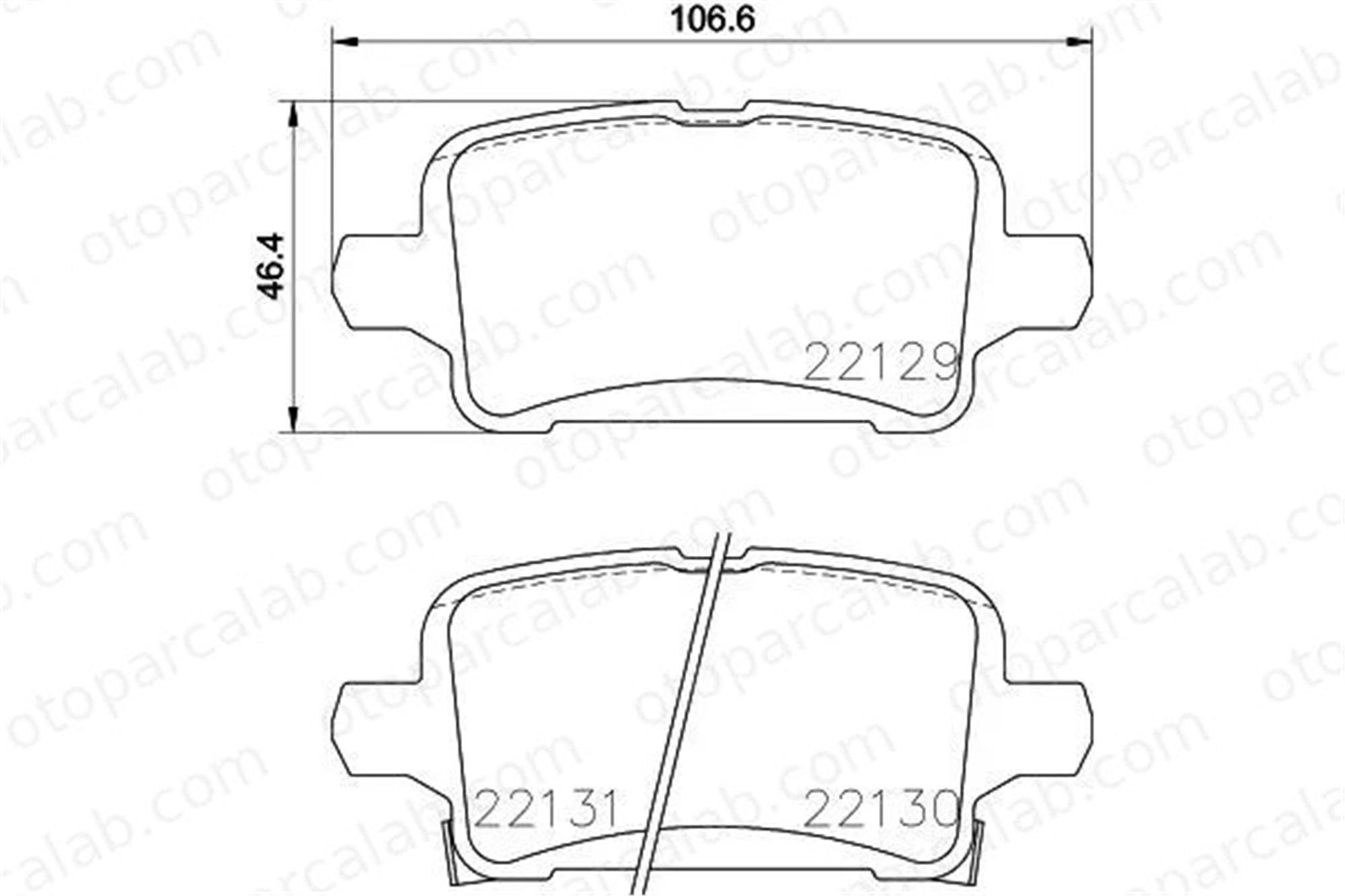 MGA 55678 Fren Disk Balata Arka OPEL ASTRA K ASTRA K Sports Tourer 39037199 13454674