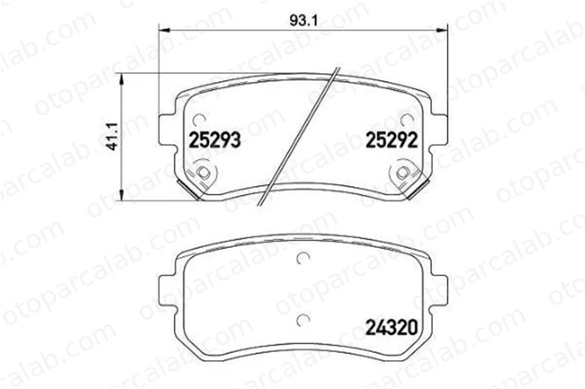 MGA 55745 Fren Disk Balata Arka HYUNDAI TUCSON KIA SPORTAGE IV 58302D7A00 583020ZA00