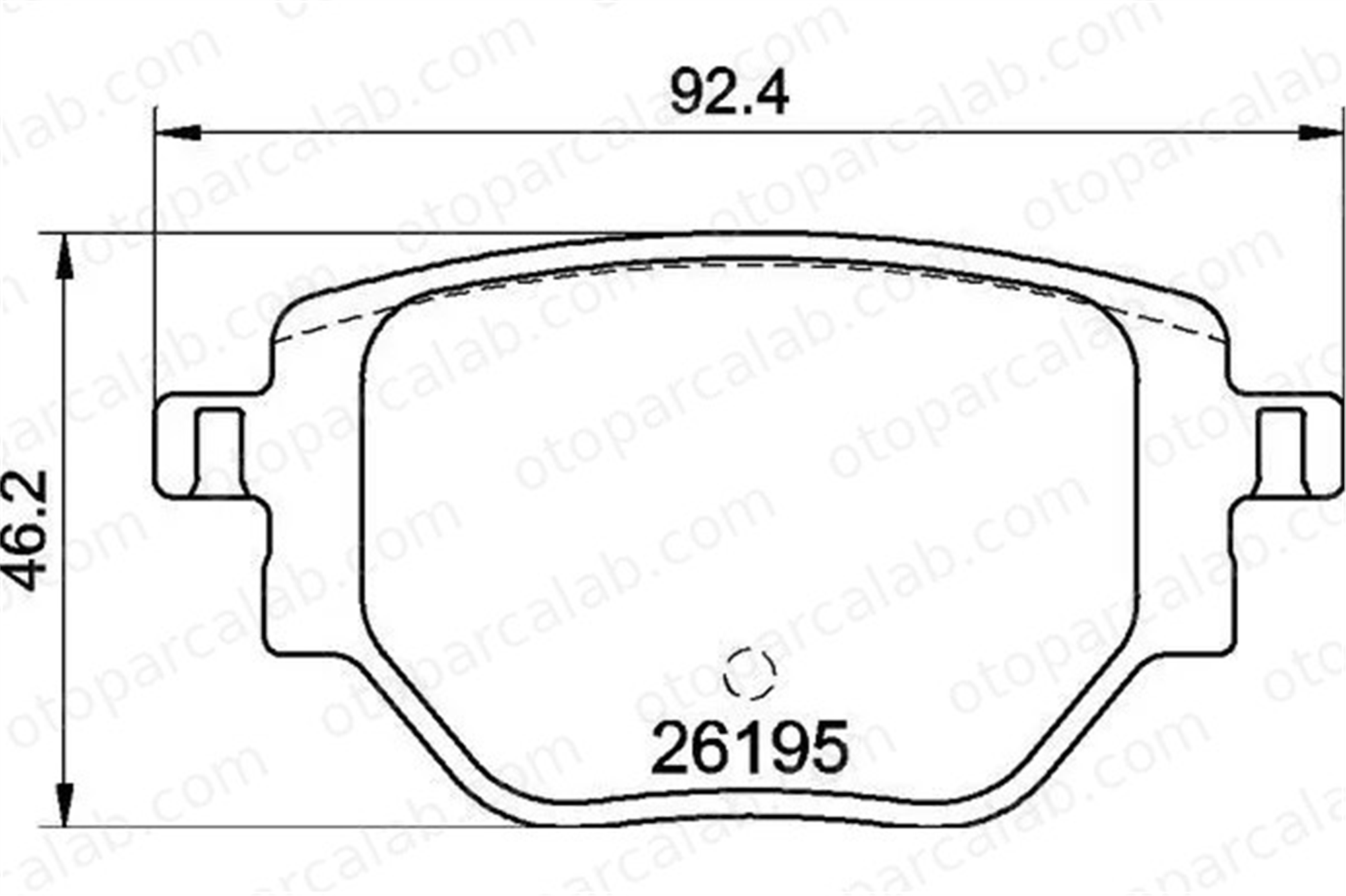 MGA 55765 Fren Disk Balata Arka CITROËN C-ELYSEE PEUGEOT 301 1664737180 1681449980