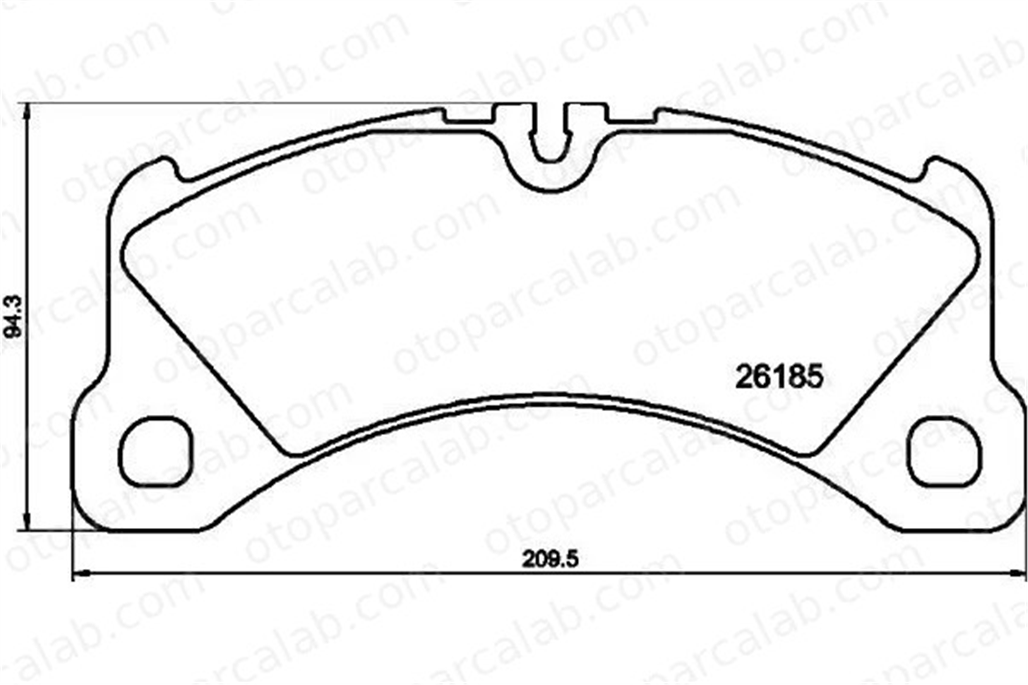 MGA 55778 Fren Disk Balata Ön PORSCHE CAYENNE PANAMERA 95B698151G 95835193930