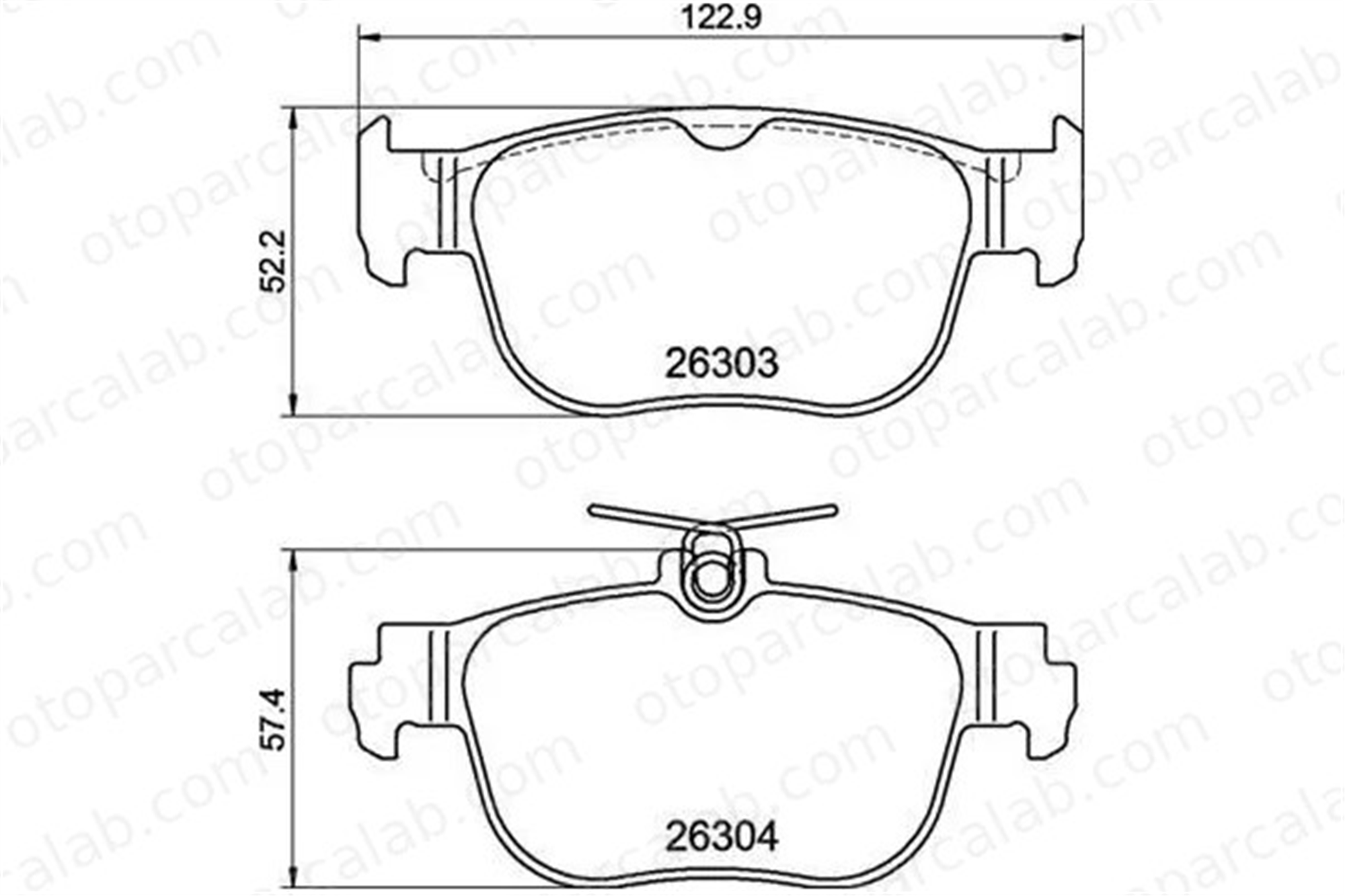 MGA 55788 Fren Disk Balata Arka SEAT LEON LEON Sportstourer 5WA698451G 5WA698451E