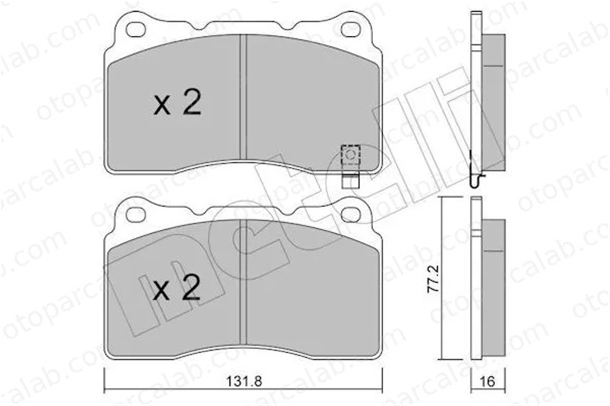 MGA 55825 Fren Disk Balata Ön MITSUBISHI LANCER VII SUBARU IMPREZA Hatchback 26296FE042 89047725