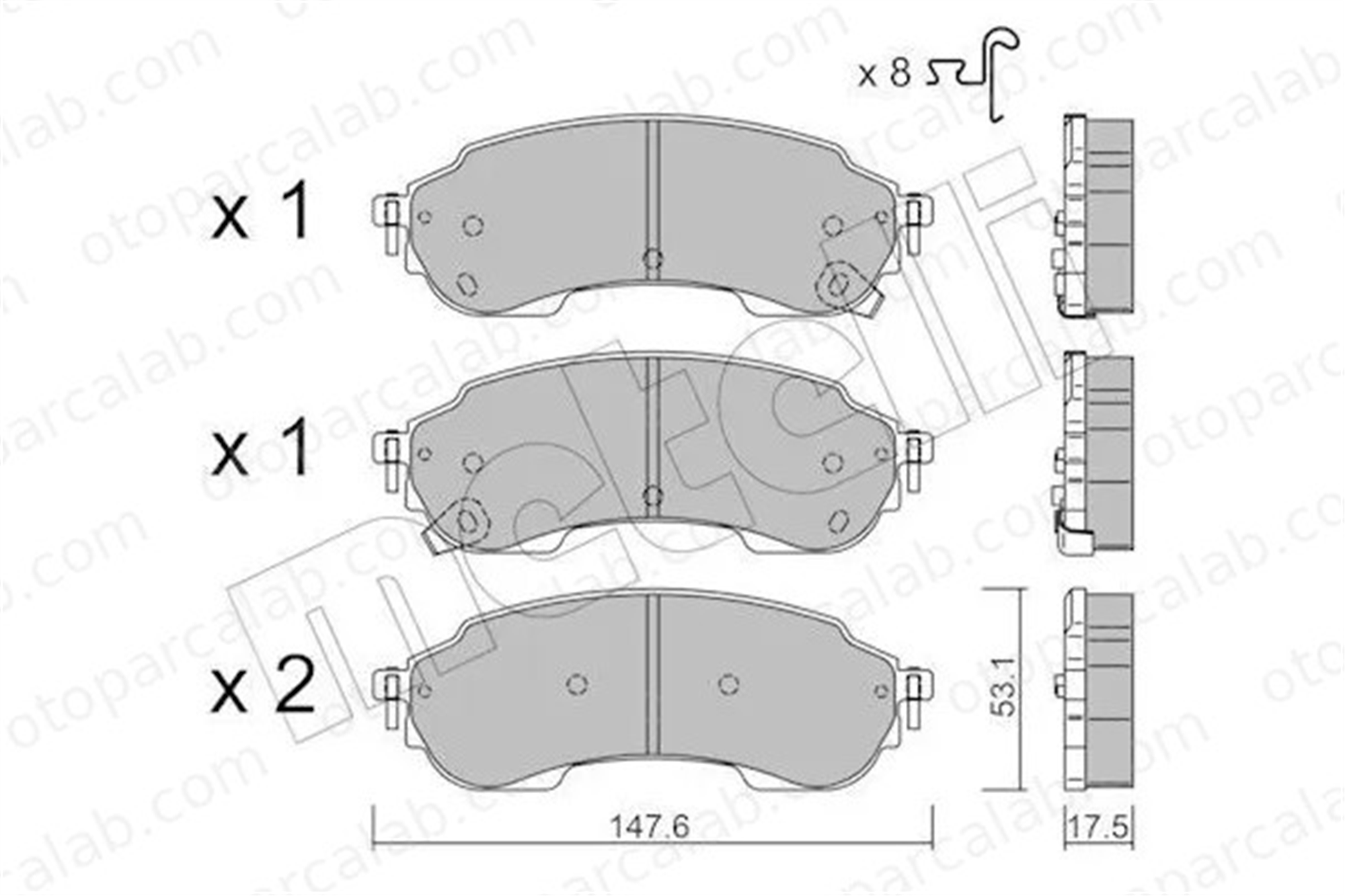 MGA 55850 Fren Disk Balata Arka FORD RANGER 2HJ615415B 2590043