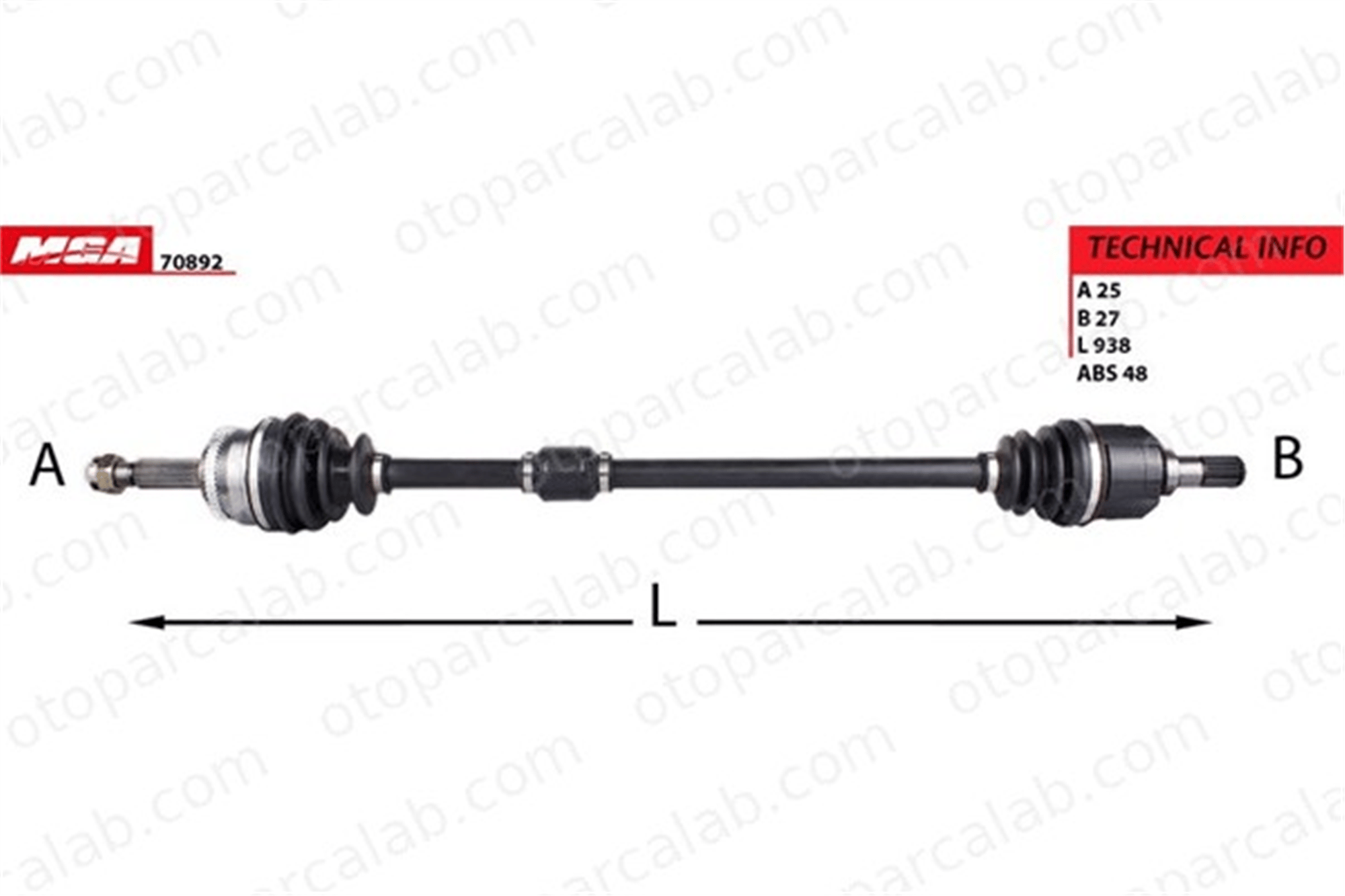 MGA 70892 Aks Komple Ön Sağ HYUNDAI i20 I 495001J450 495251J401