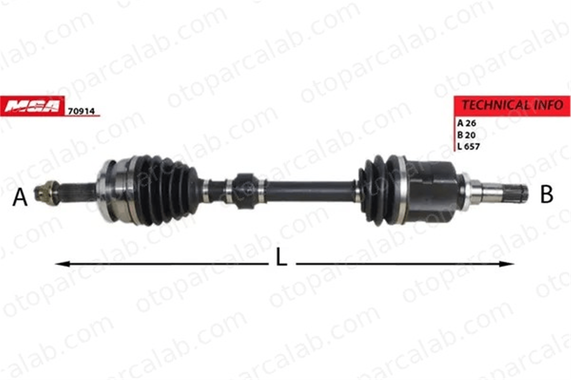 MGA 70914 Aks Komple Ön Sol TOYOTA AURIS AURIS Station wagon 4342002B20 4342002A40