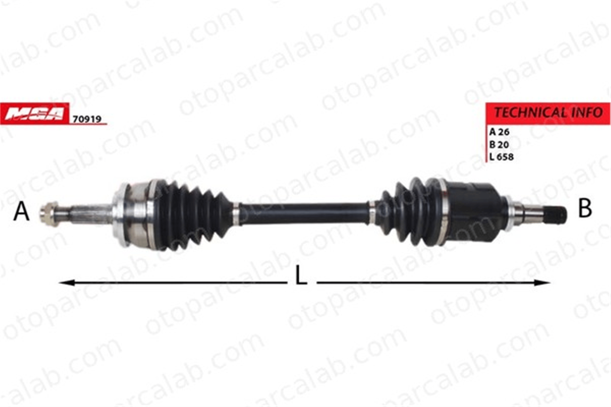 MGA 70919 Aks Komple Ön Sol TOYOTA VERSO VERSO VAN 4342002B50 4342002D80