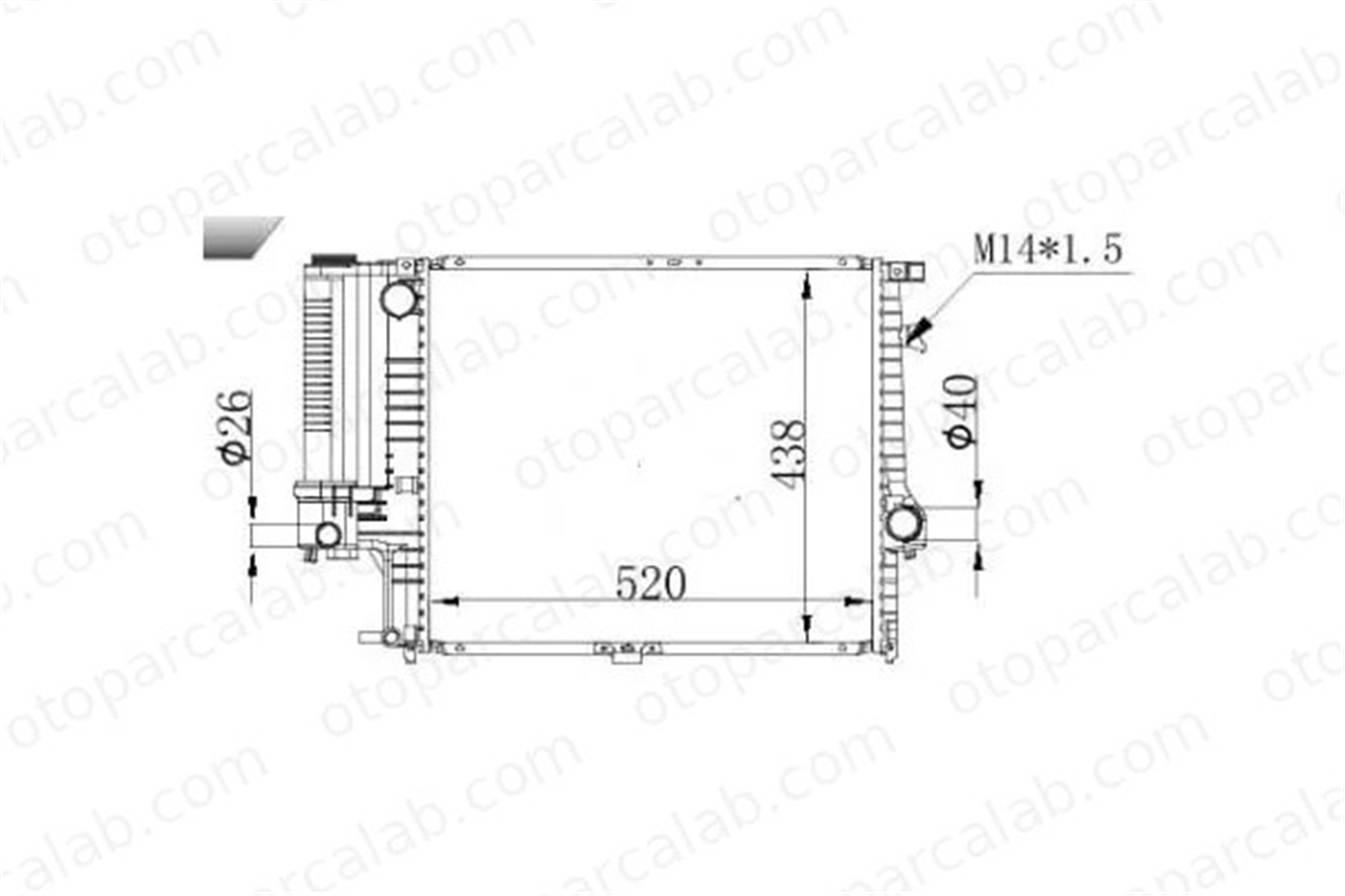 MGA 80230 Su Radyatörü OPEL INSIGNIA A INSIGNIA A Sedan 13241726 1300292