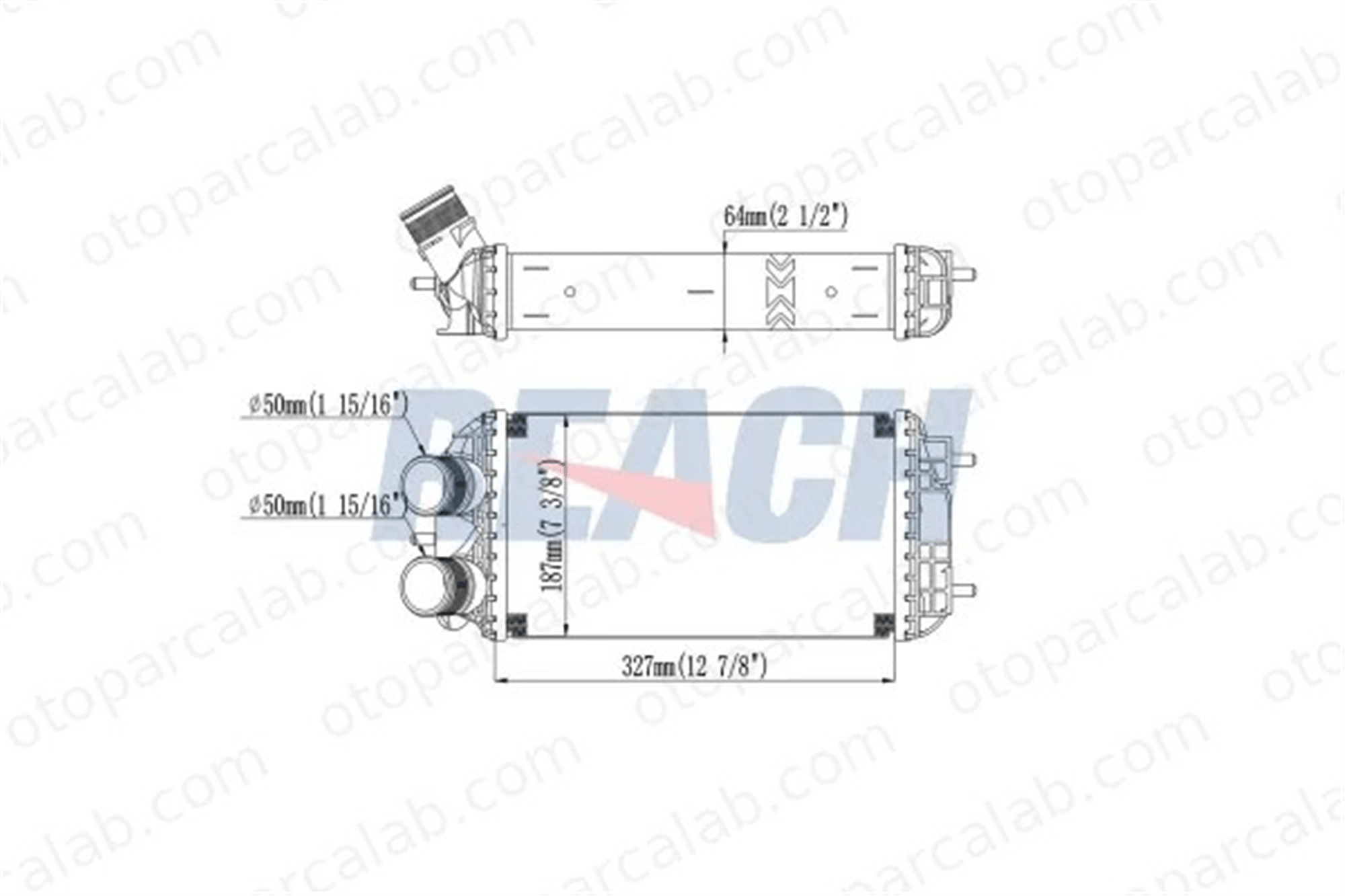 MGA 80859 Turbo Radyatörü CITROËN C4 X PEUGEOT 2008 II 9824742280 98247422