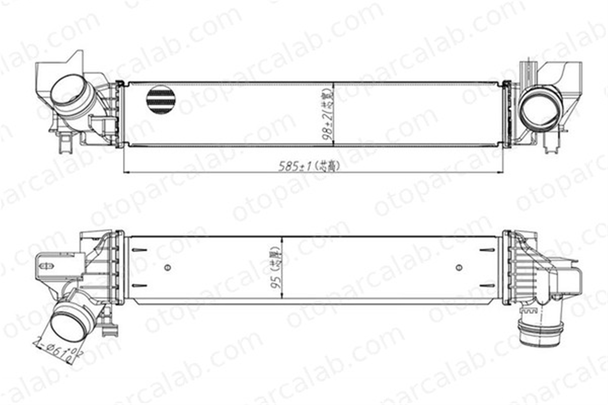 MGA 80953 Turbo Radyatörü MINI MINI BMW 2 Active Tourer 17517617597 7617597