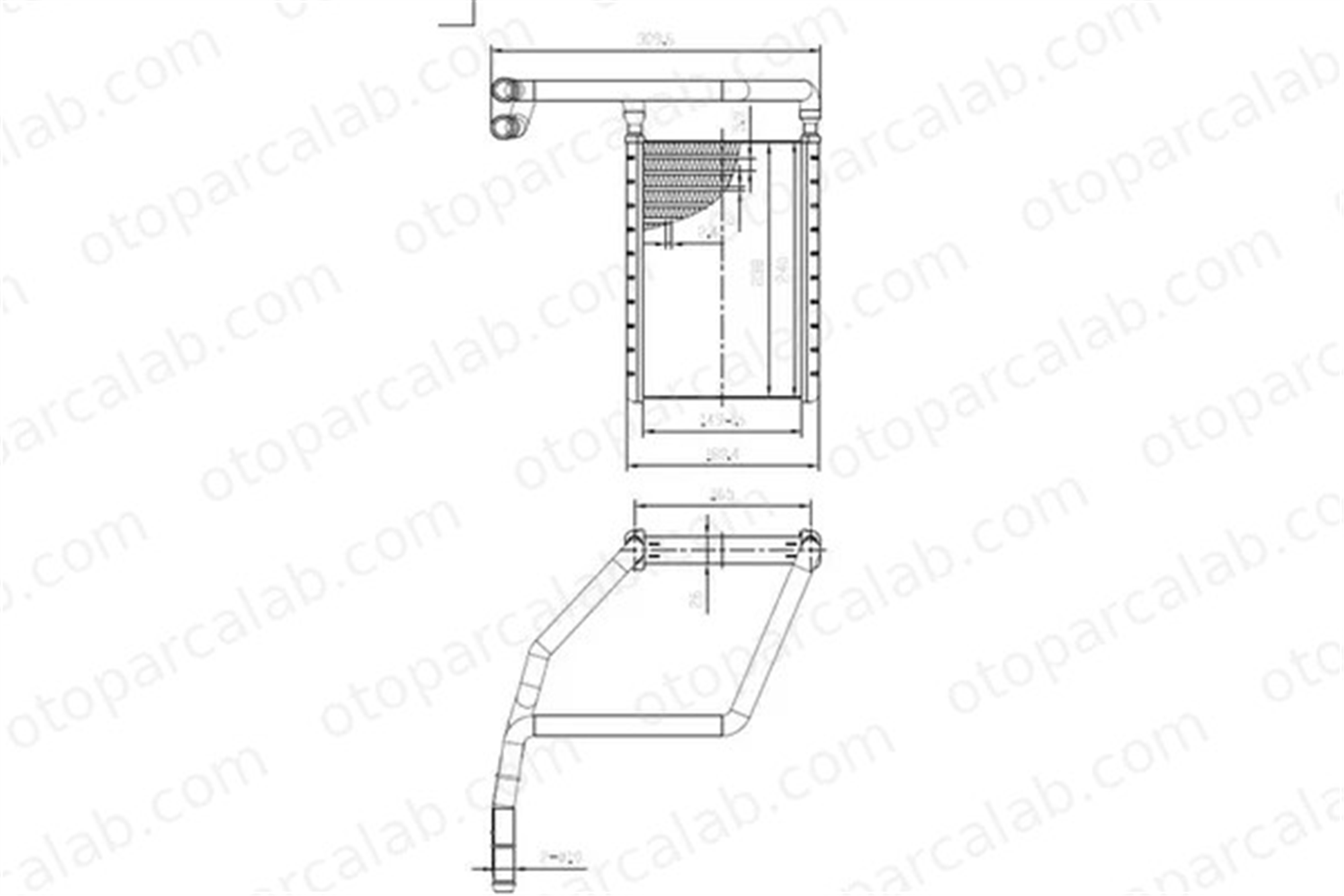 MGA 81170 Kalorifer Radyatörü FORD TRANSIT V363 Panelvan/Van TRANSIT V363 Platform şasi BK2118B539AC 1768439