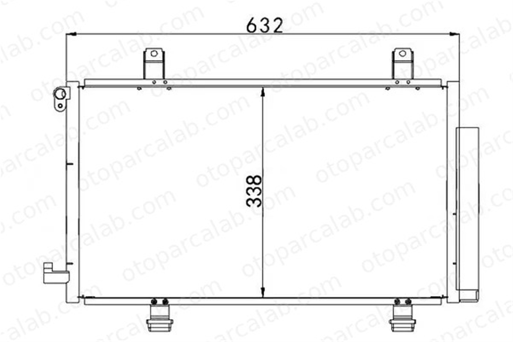 MGA 82371 Klima Radyatörü SUZUKI SX4 FIAT SEDICI 9531079J00 71743782