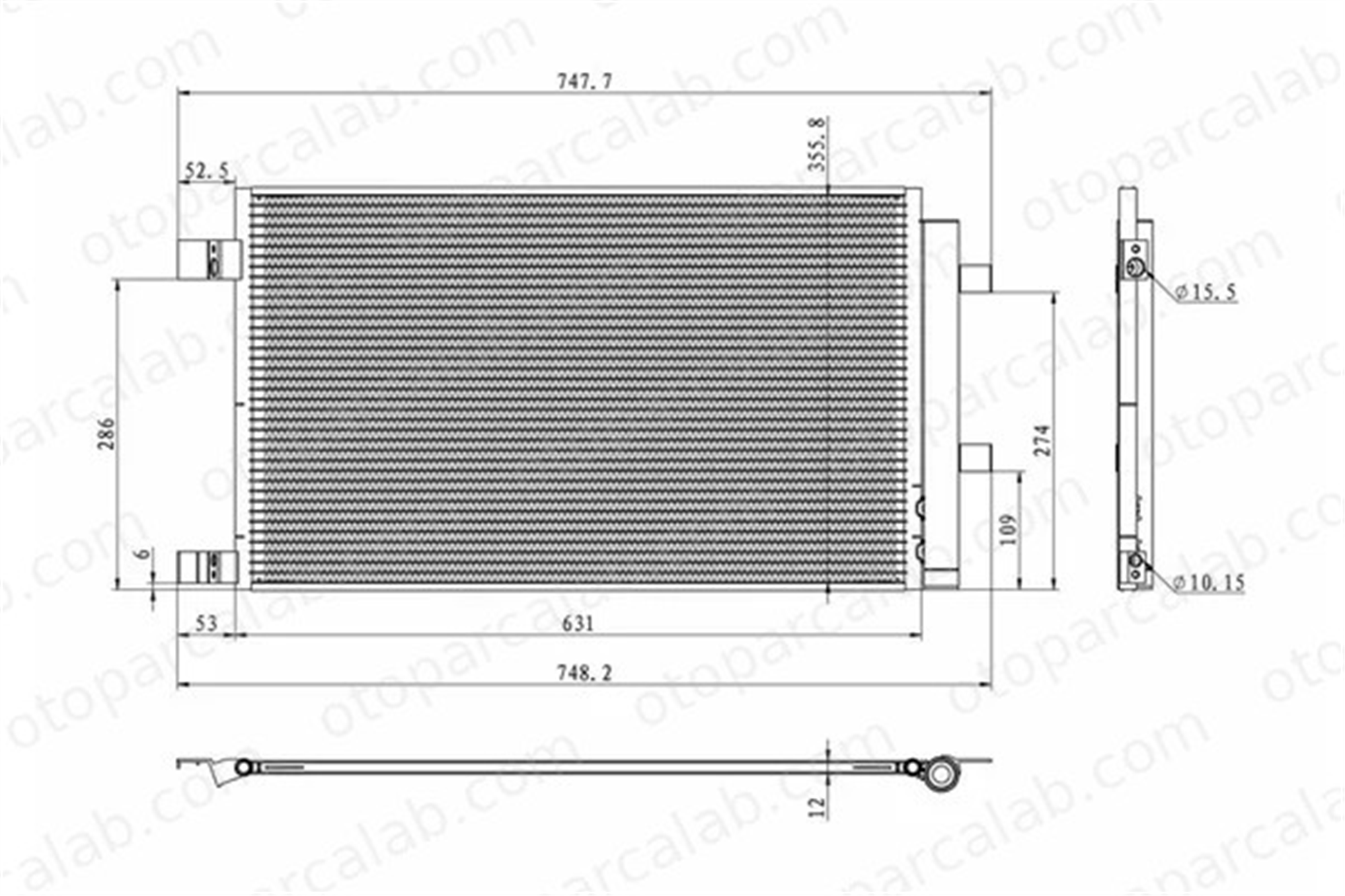 MGA 82437 Klima Radyatörü NISSAN QASHQAI II SUV RENAULT TALISMAN 921004575R 9211000Q0C