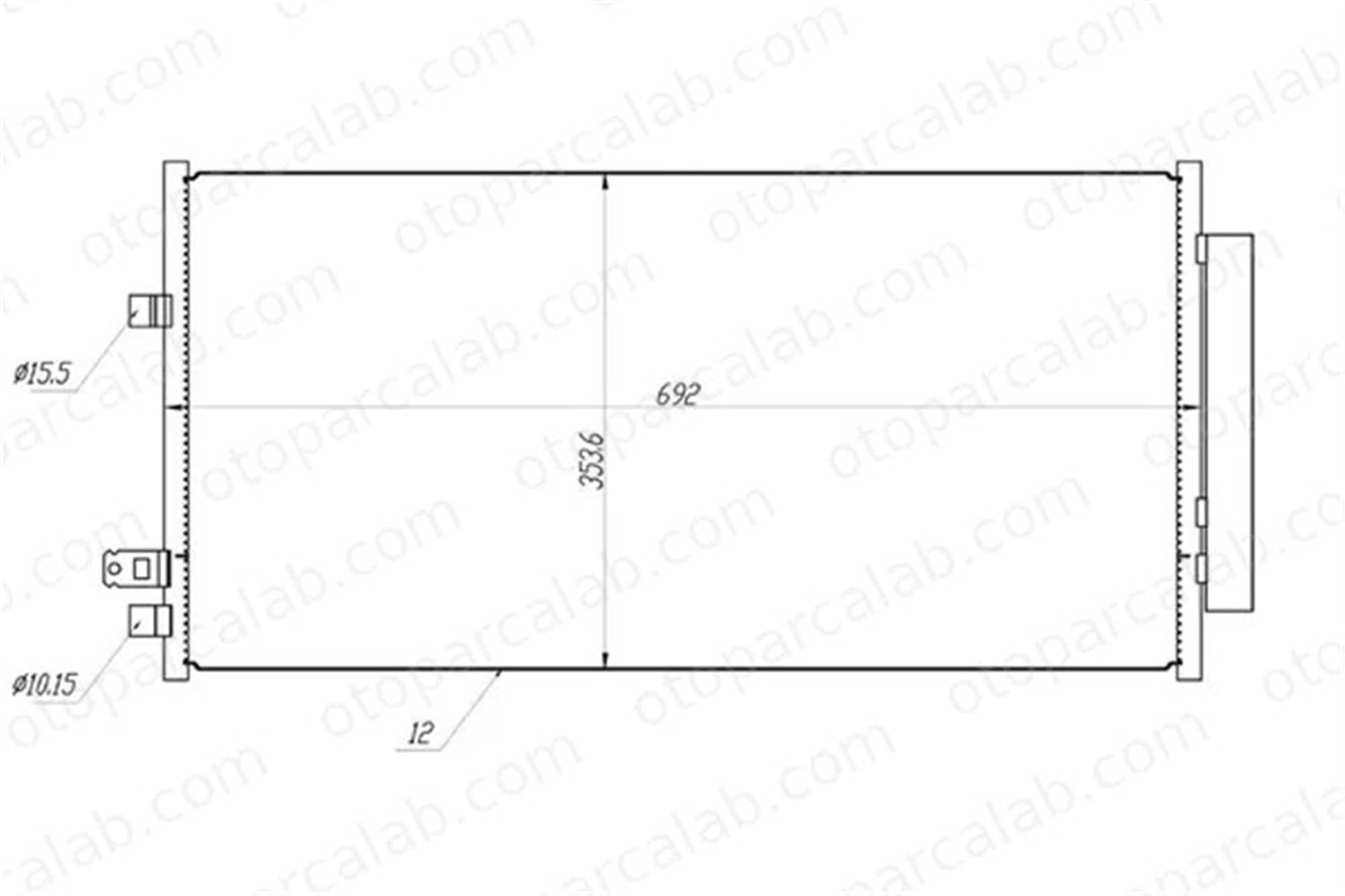 MGA 82463 Klima Radyatörü FIAT 500X JEEP RENEGADE SUV 51938531 51966751