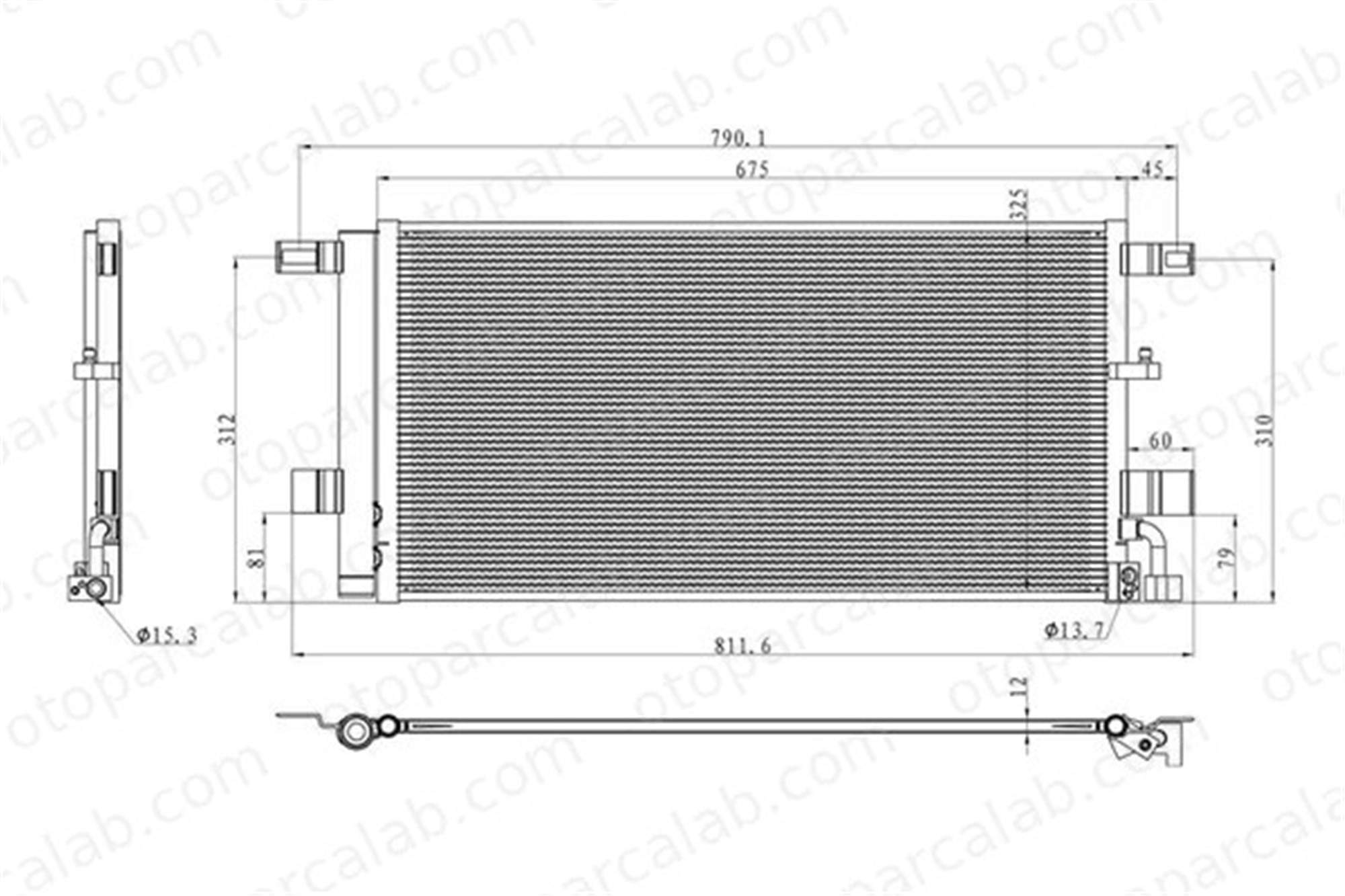 MGA 82515 Klima Radyatörü AUDI A4 B9 A4 B9 Avant 8W0816411L 8W0816411