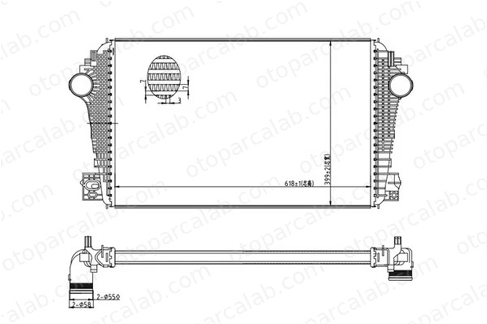 MGA 87135 Turbo Radyatörü VW AMAROK 2H0145804D 2H0145804