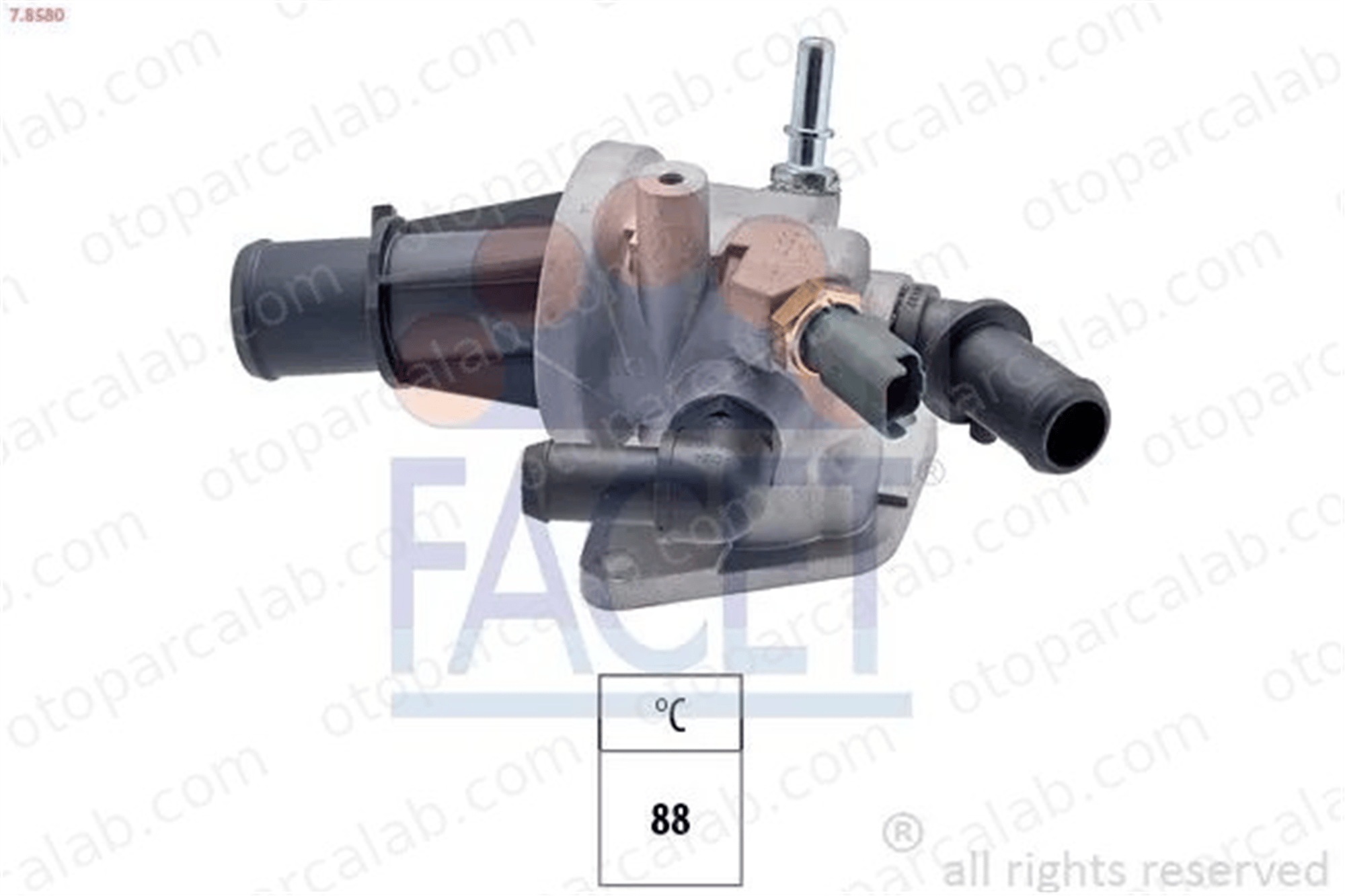 MITA U.04.325.131 Termostat FIAT PANDA PANDA Kasa/eğik arka 55180041 55224021