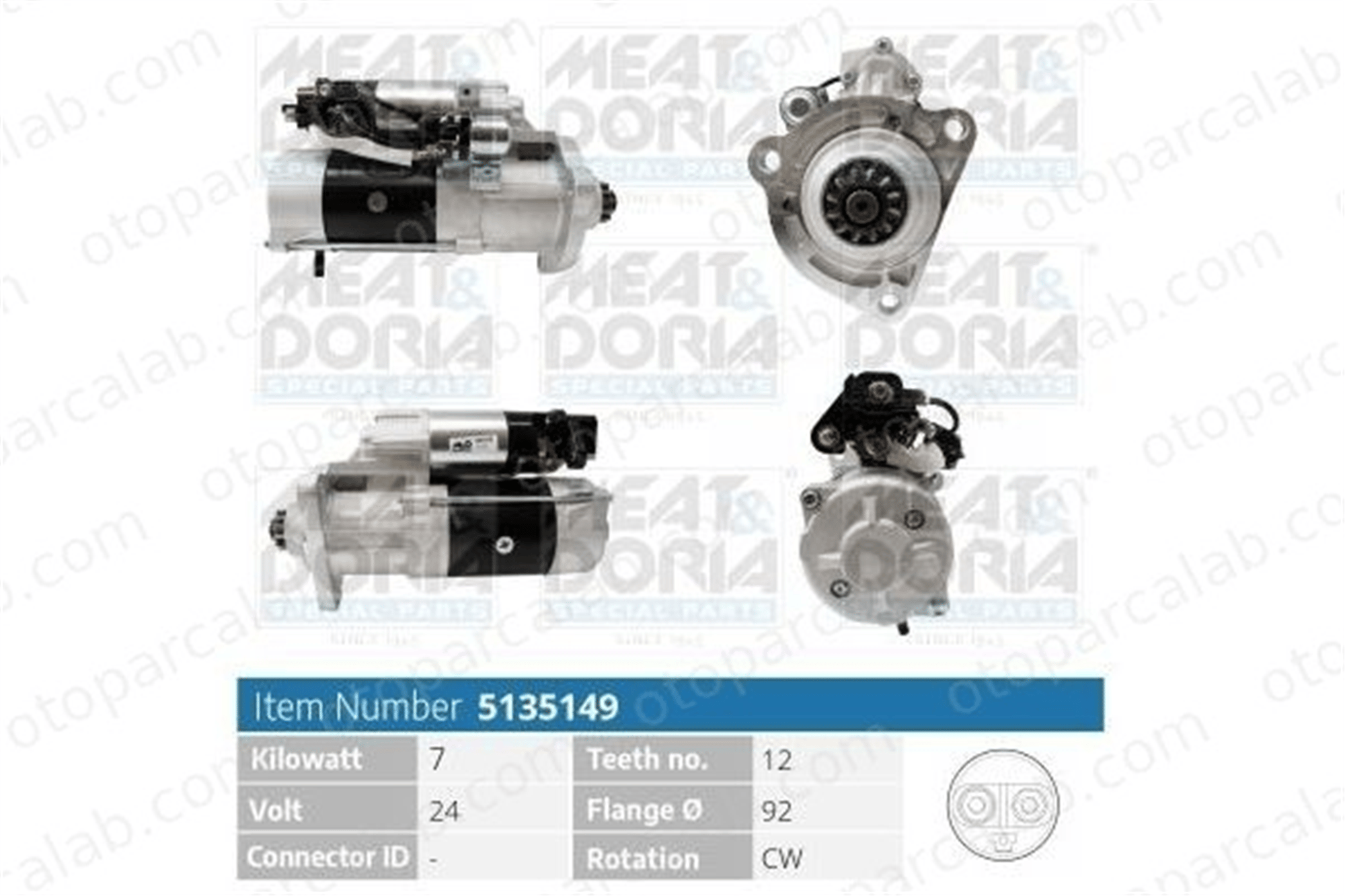 MITSUBISHI ORJINAL M9T83771 Marş Dinamosu SCANIA R II P II 1797880 2008268