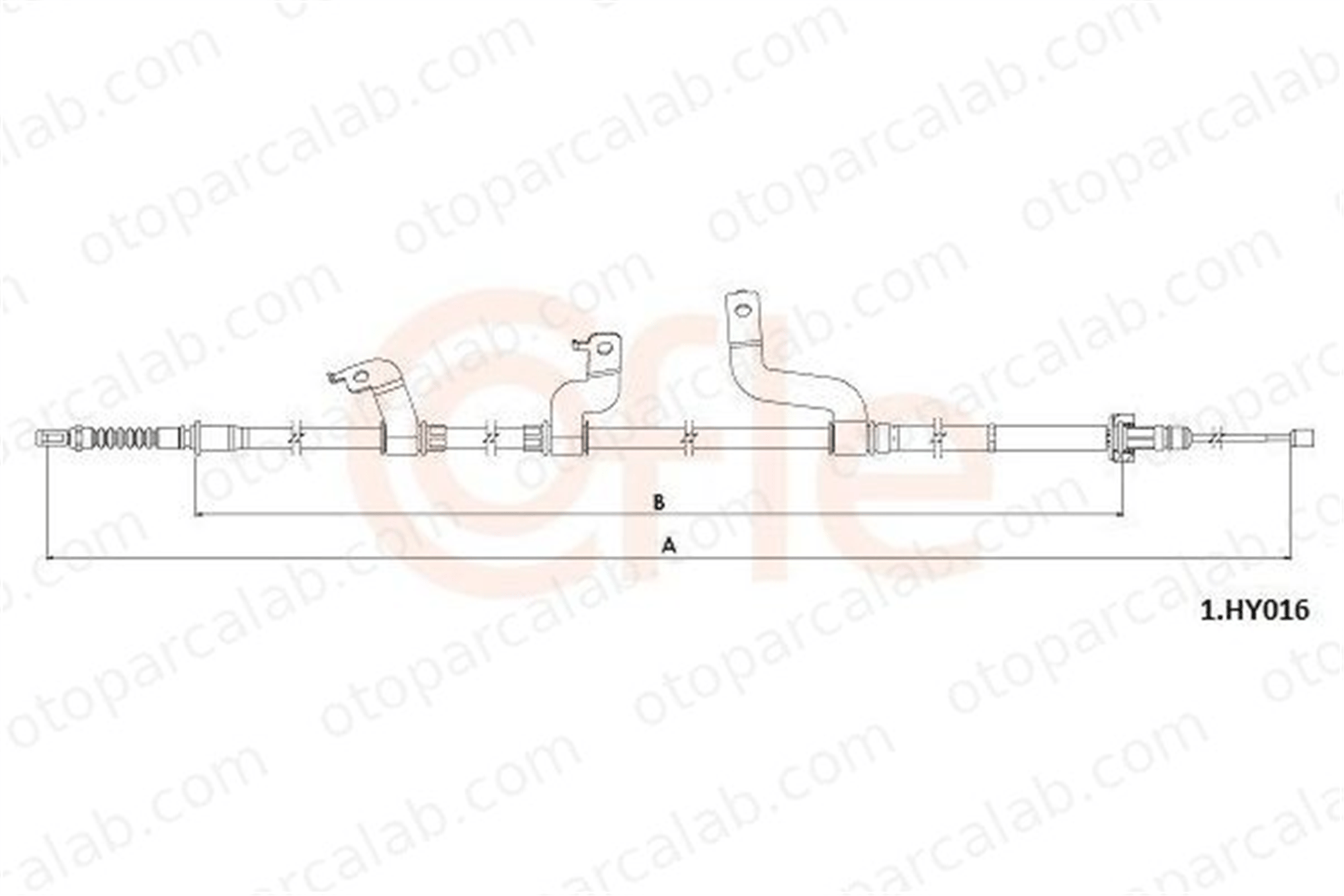 MOBIS 59770C8300 El Fren Teli Arka Sağ HYUNDAI i20 II i20 II Coupe 59770C8300