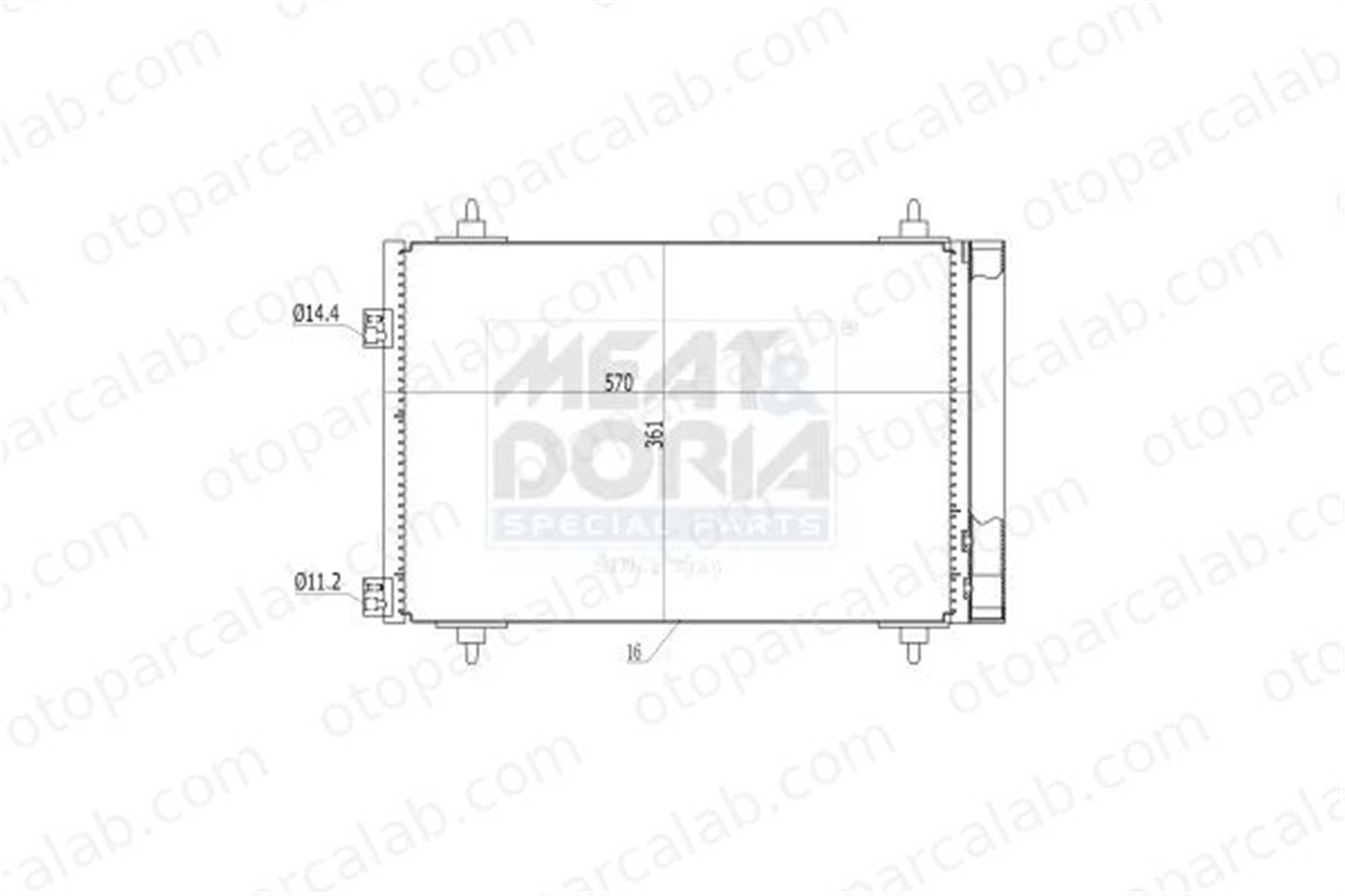 MOCA ACCN1236 Klima Radyatörü CITROËN C4 GRAND PICASSO I C4 I 6455CY 6455GK