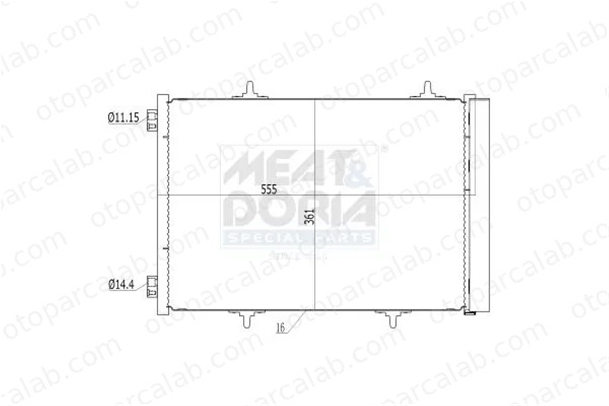 MOCA ACCN1238 Klima Radyatörü PEUGEOT 208 I CITROËN DS3 6455EK 3637002