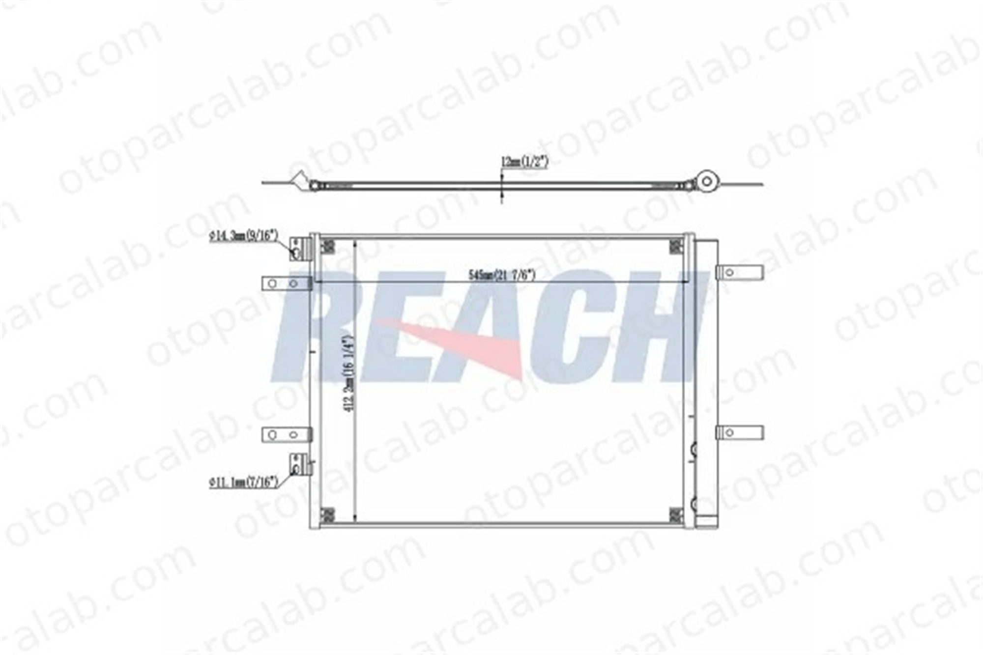 MOCA ACCN1257 Klima Radyatörü PEUGEOT 308 II 308 SW II 9817275680 9673629480