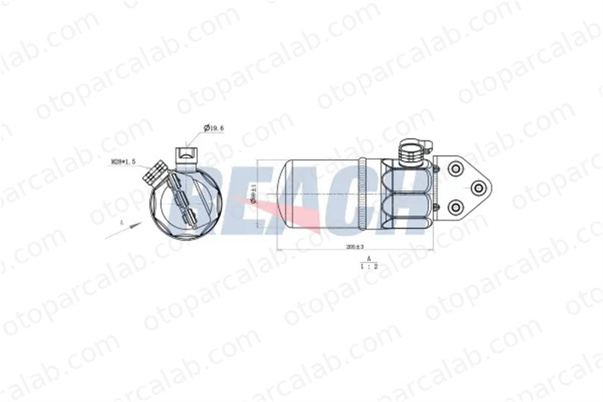 MOCA ACD2507 Klima Tüpü AUDI A6 C5 Avant A6 C5 4B0820193A