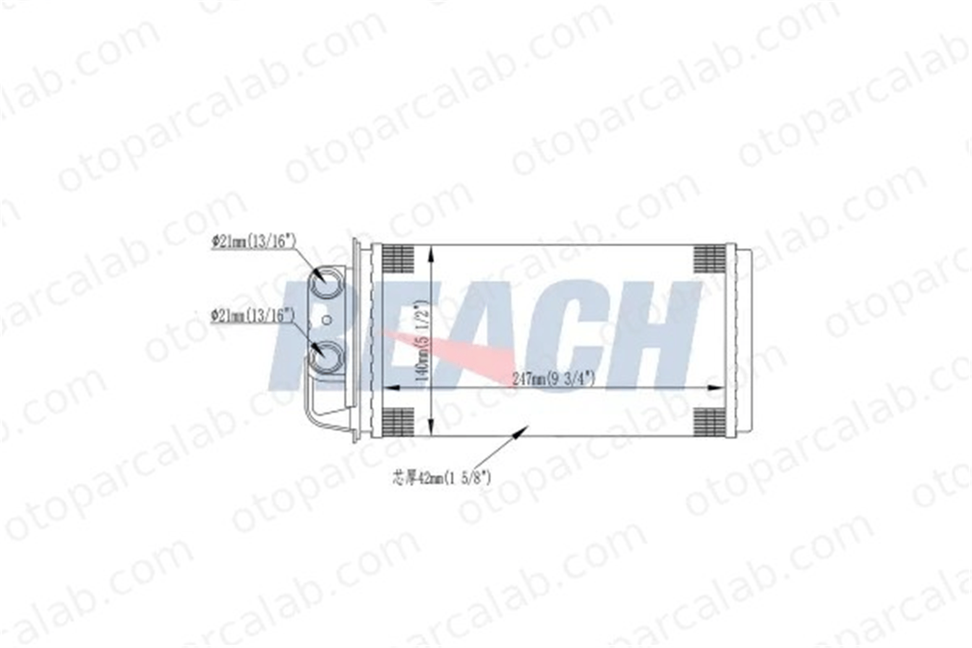MOTORTEC TMP0226 Kalorifer Radyatörü FIAT PALIO PALIO Weekend 46723061
