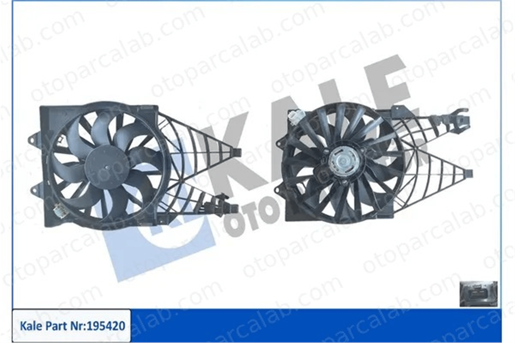 MOTORTEC TMP0669 Radyatör Fan ve Motoru FIAT LINEA 51785226