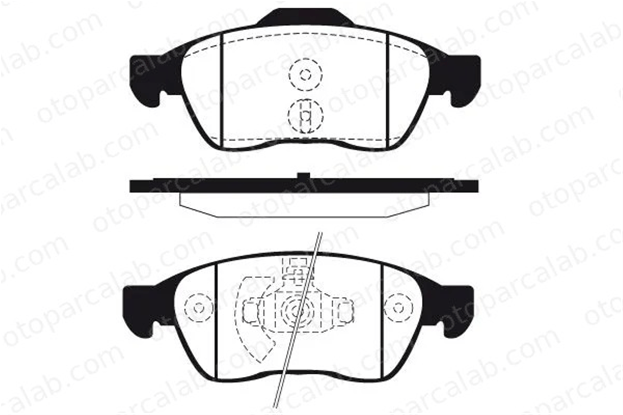 MOTRIO 8550503413 Fren Disk Balata Ön DACIA DUSTER RENAULT MEGANE III Hatchback 8550503413 410600379R