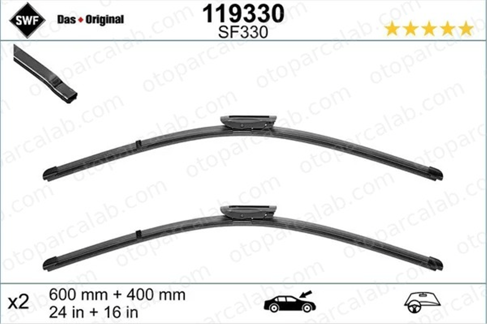 MOTRIO 8671095710 Silecek Süpürgesi Ön 400 mm - 16 inç RENAULT MEGANE III Hatchback CLIO III 8671095710 288905615R