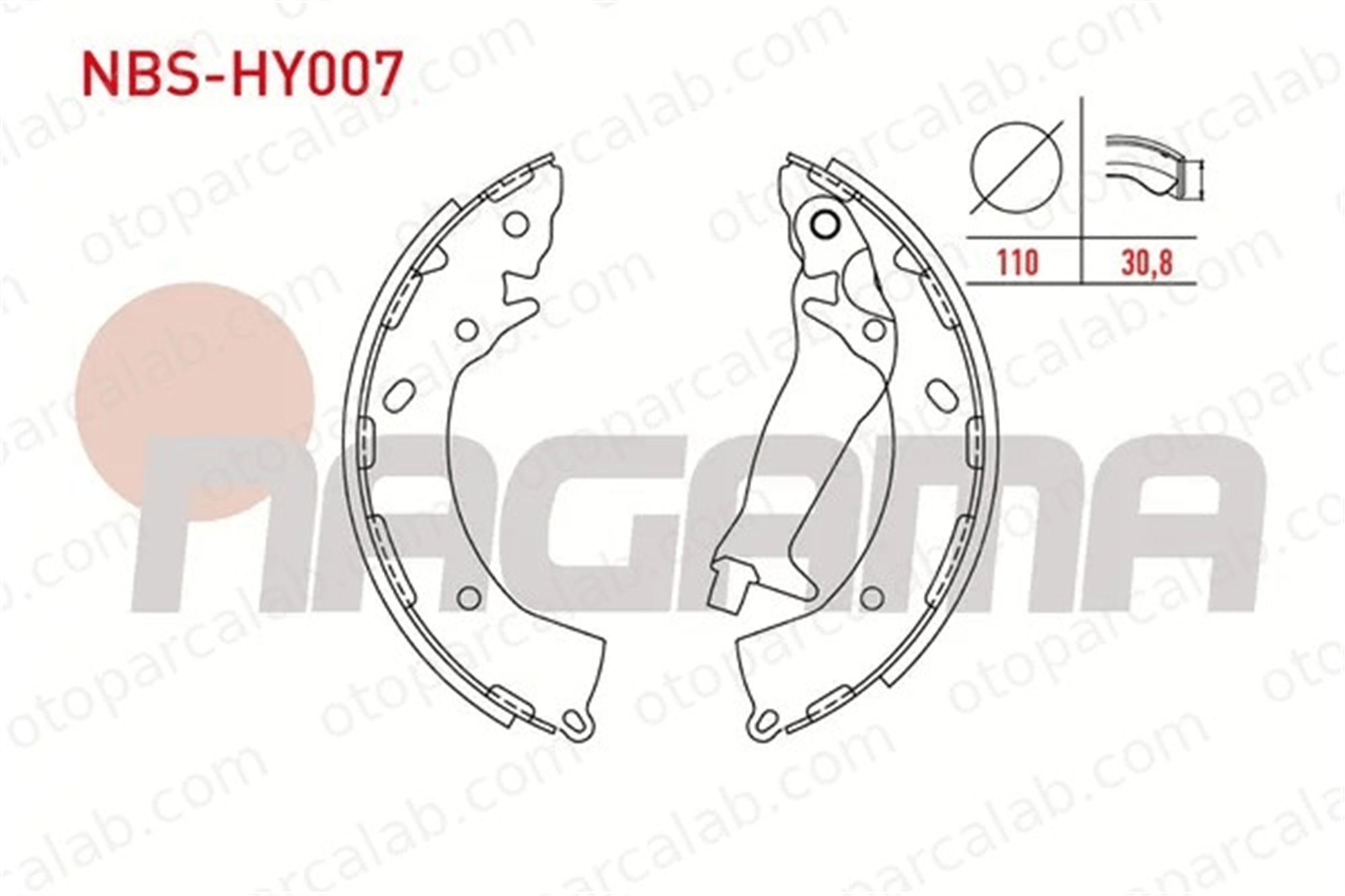 NAGAMA NBS-HY007 Fren Pabuçlu Balata Arka HYUNDAI GETZ 583051CF10 58350T7A80