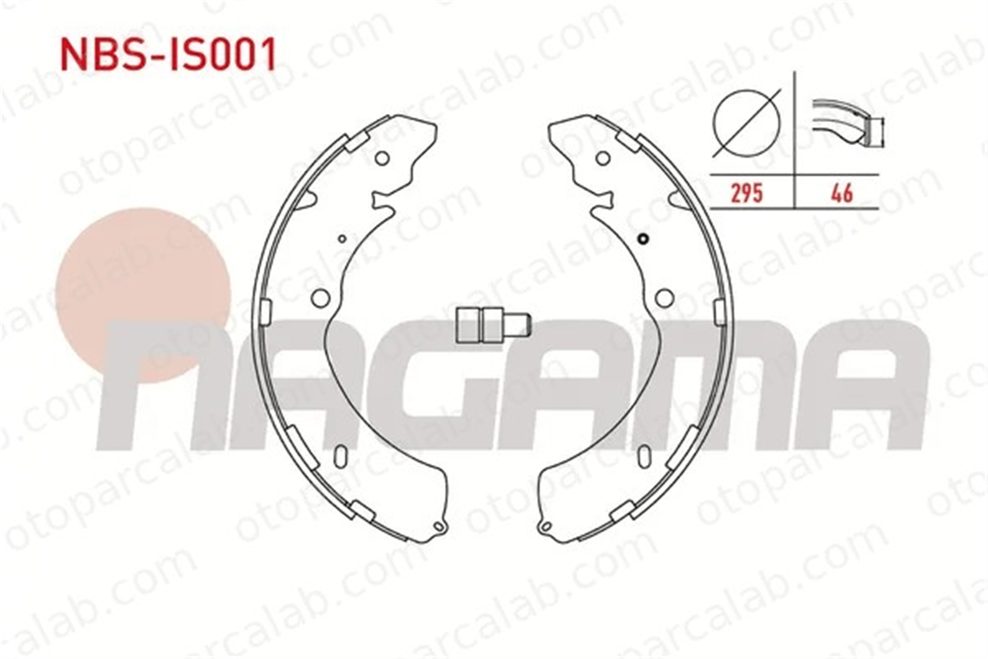 NAGAMA NBS-IS001 Fren Pabuçlu Balata Arka ISUZU D-MAX I D-MAX II 8973682540 3502190P00