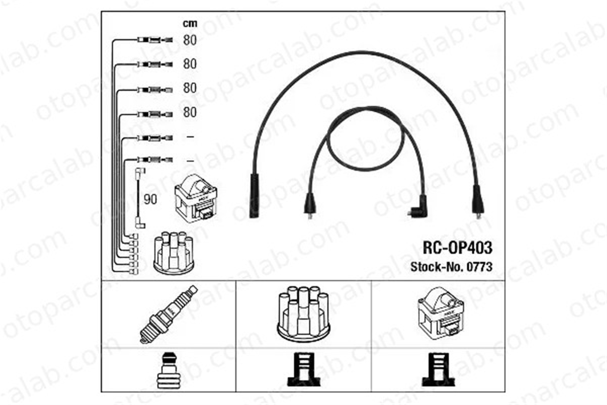 NGK 0773 Buji Kablosu OPEL KADETT C KADETT C City 1612481 1282408