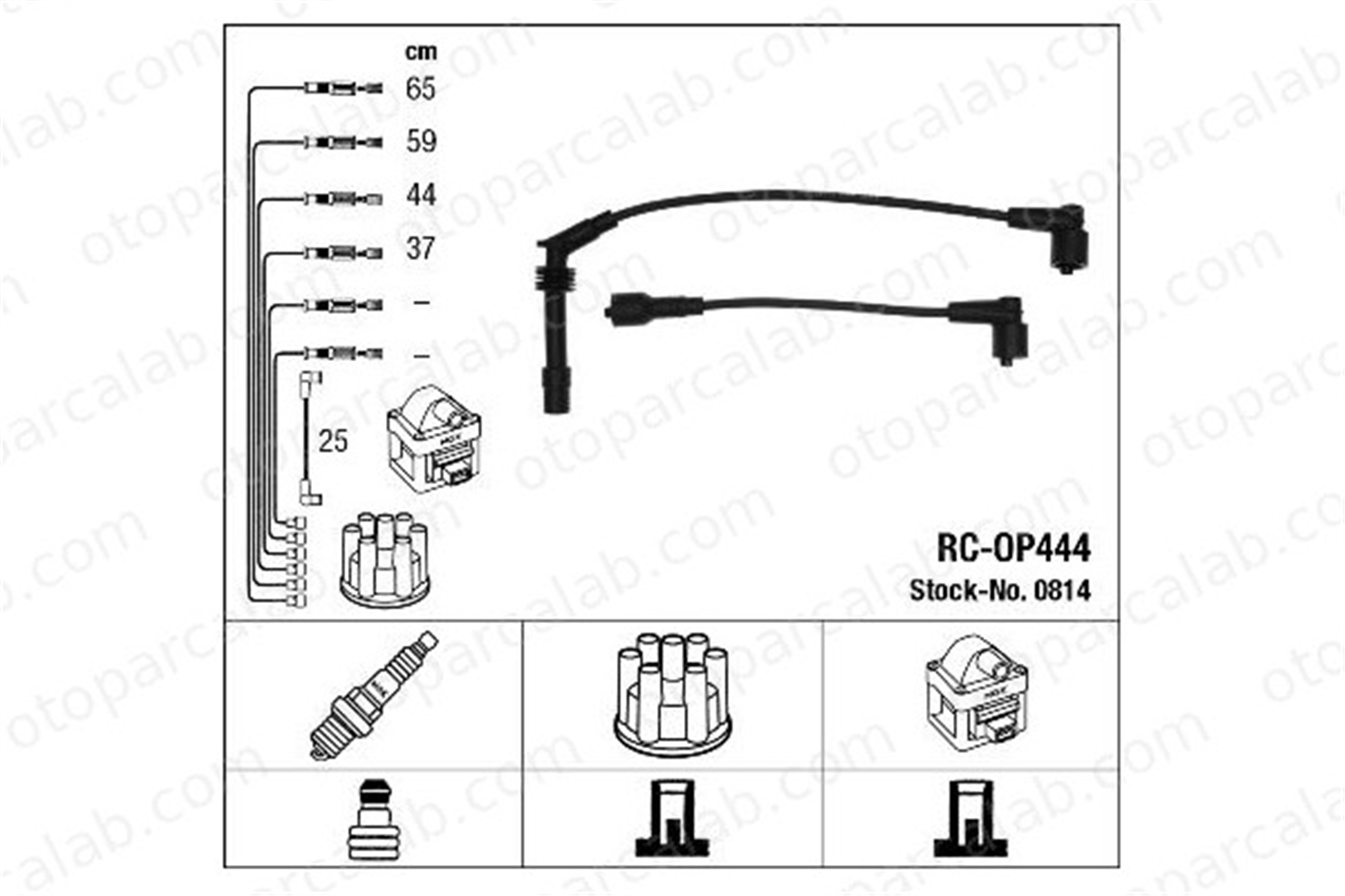 NGK 0814 Buji Kablosu OPEL CORSA B COMBO Kasa/büyük limuzin 90510857 1612606