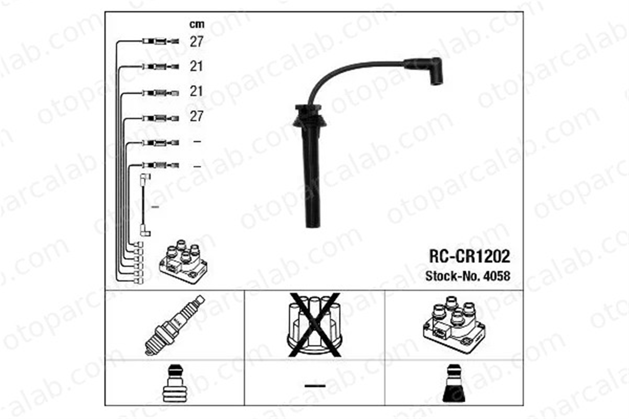 NGK 4058 Buji Kablosu CHRYSLER NEON DODGE NEON 4883233 4796975