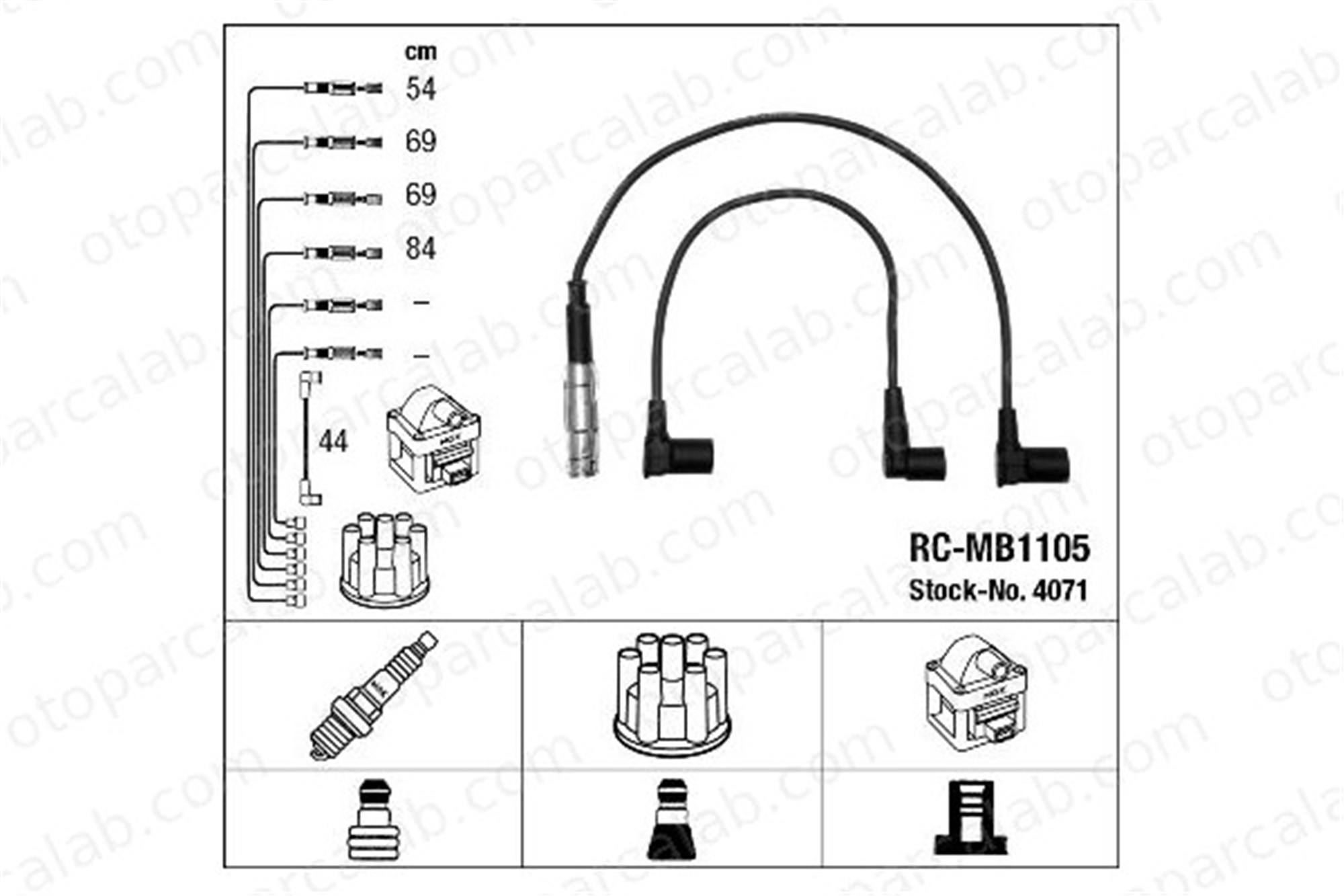 NGK 4071 Buji Kablosu MERCEDES-BENZ 190 124 Sedan A1021501918 1021501918