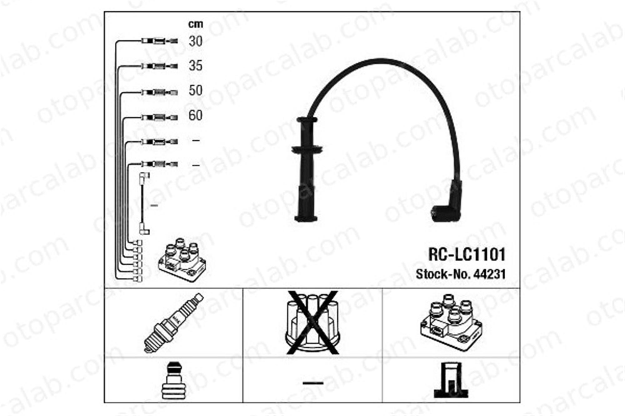 NGK 44231 Buji Kablosu FIAT CROMA LANCIA THEMA 44231 7703382