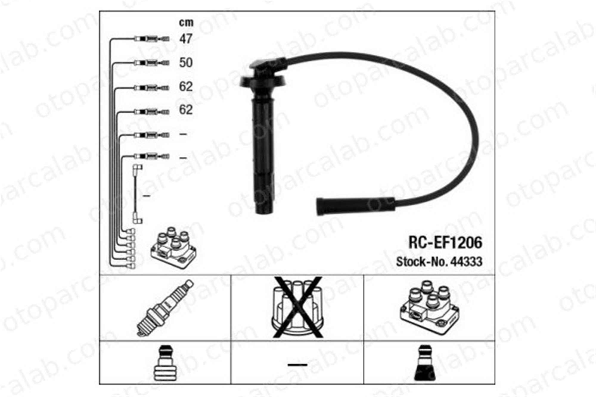 NGK 44333 Buji Kablosu SUBARU FORESTER IMPREZA Station wagon 22451AA720 22451AA730