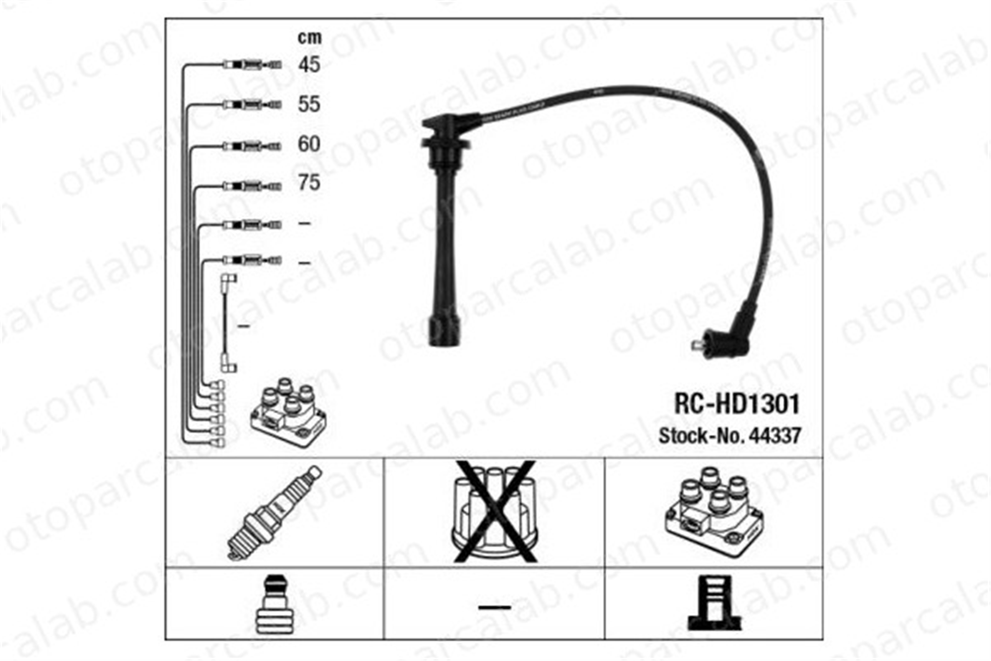 NGK 44337 Buji Kablosu HYUNDAI COUPE I LANTRA II 44337 2750123A00