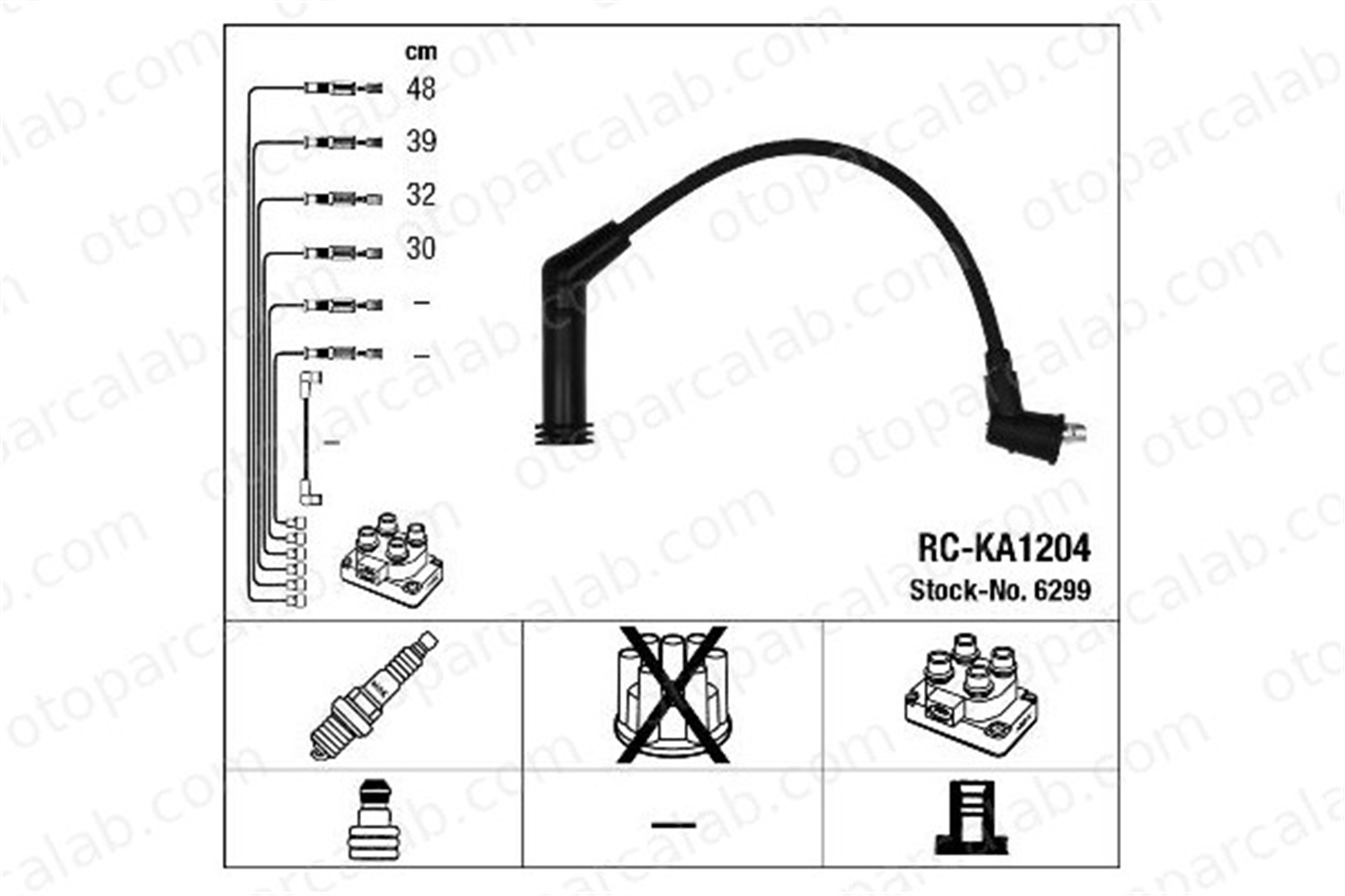 NGK 6299 Buji Kablosu HYUNDAI GETZ ACCENT II 2742002610 2743002610