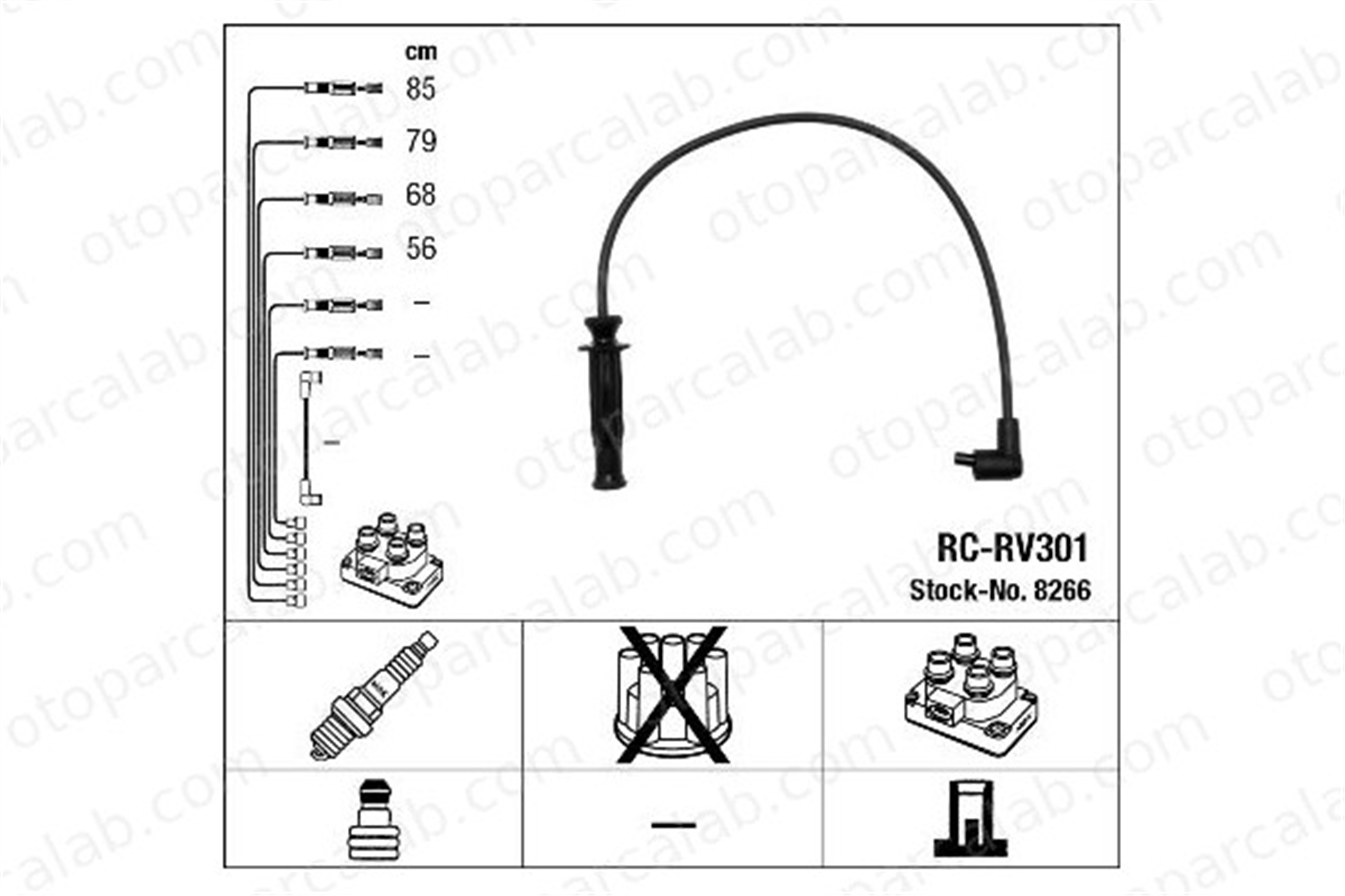 NGK 8266 Buji Kablosu ROVER 400 II 400 II Hatchback GHT283