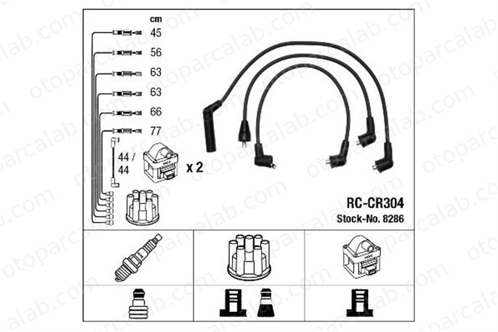 NGK 8286 Buji Kablosu CHRYSLER VOYAGER I VOYAGER II MD997629
