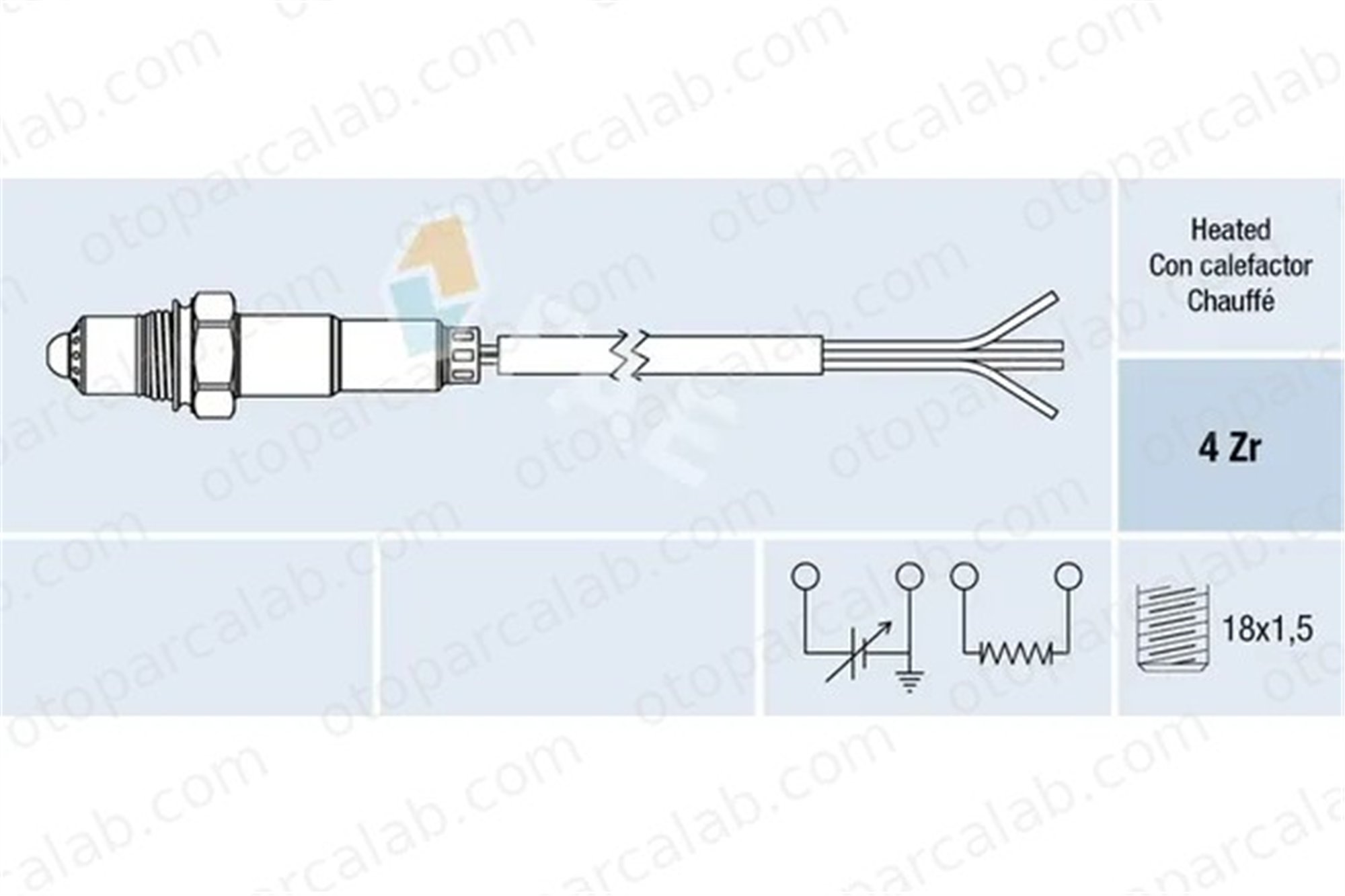 NGK 90844 Oksijen (Lambda) Sensörü CITROËN ZX PEUGEOT 405 II 1628T2 96138608