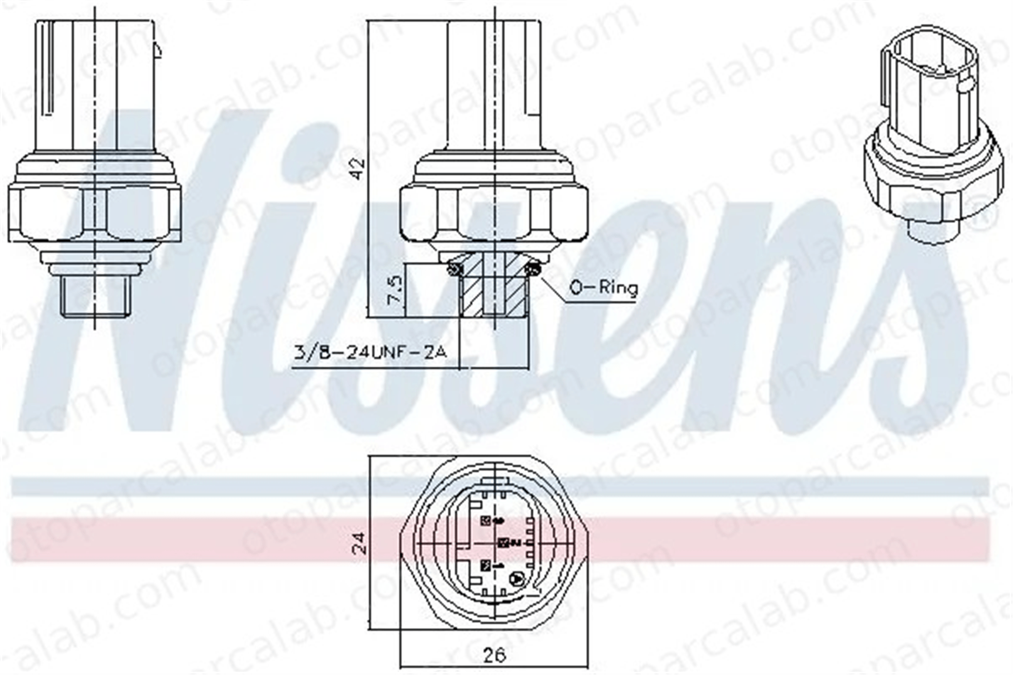 NISSENS 301070 Klima Basınç Müşürü MERCEDES-BENZ AROCS ACTROS MP4 / MP5 45429018 0045429018