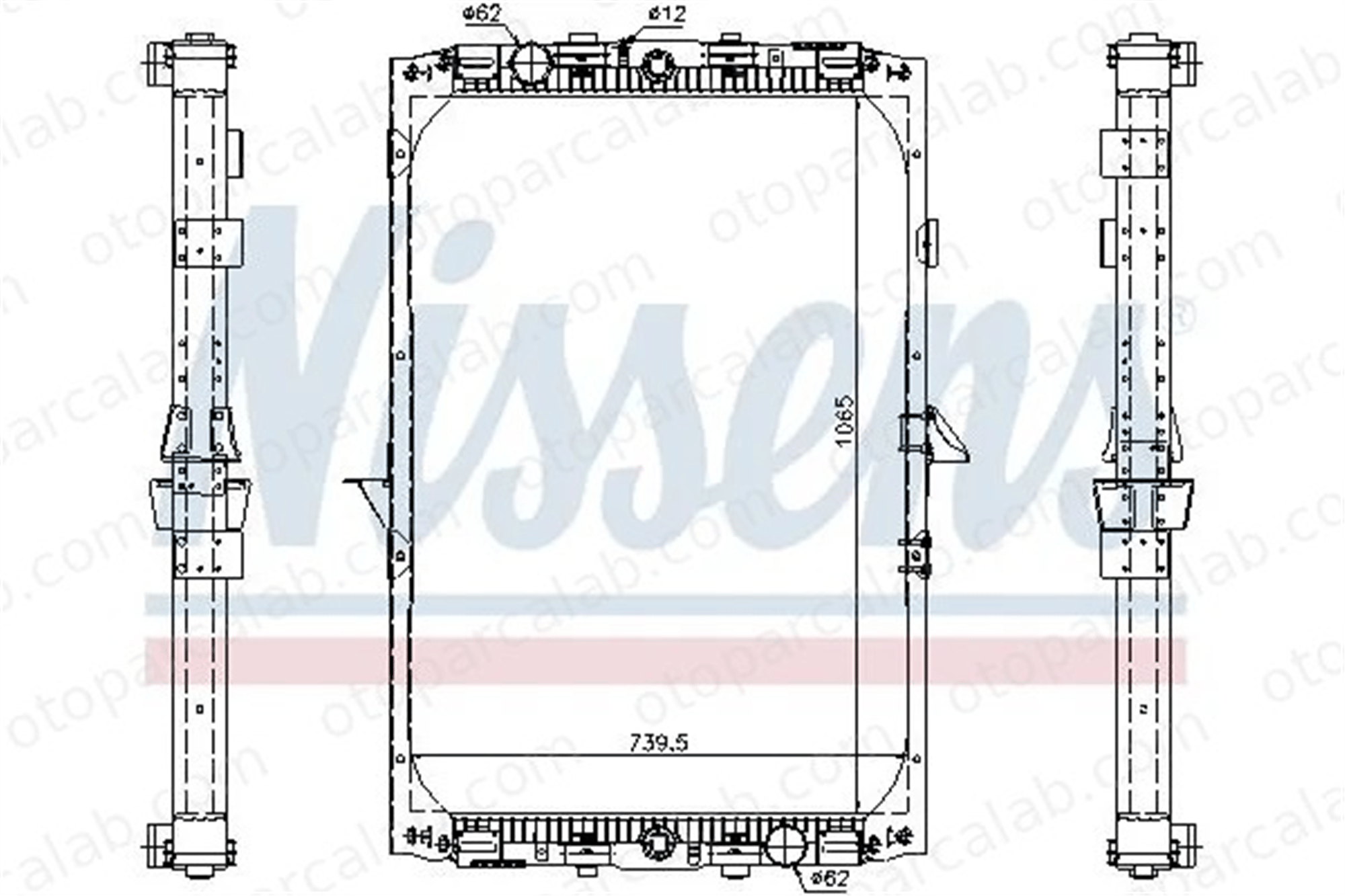 NISSENS 61417A Su Radyatörü DAF 95 XF 133041 1326966