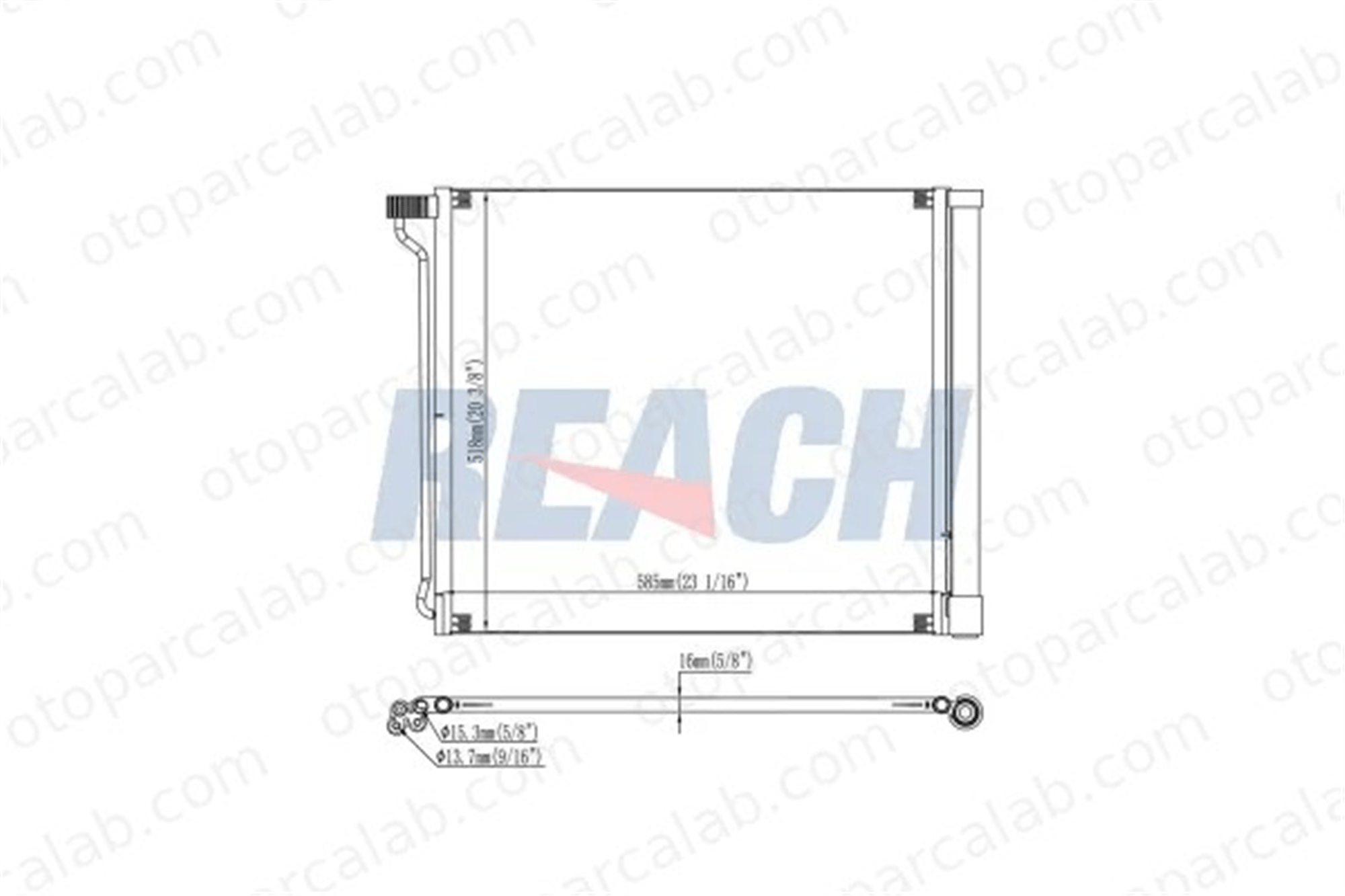 NRF 350569 Klima Radyatörü BMW X5 X6 64509166098 64509239944