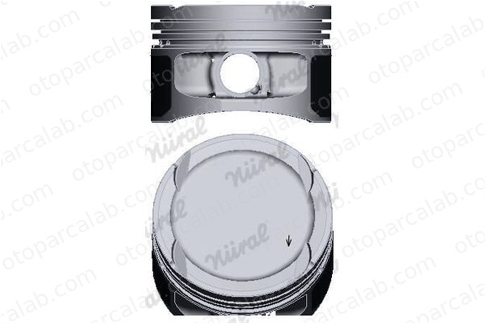 NURAL 87-43690-000 Piston (76.50MM-STD) NÜRAL 87-43690-000 SEAT CORDOBA IBIZA III 36107065EQ 036 107 065 EQ