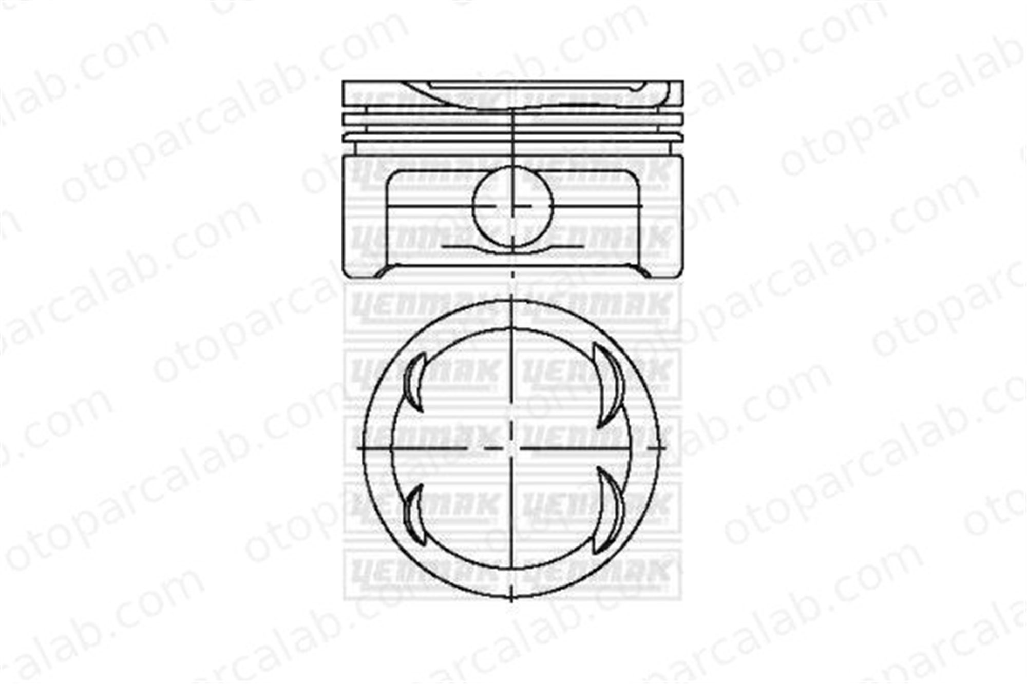 NURAL 87-70455-050 Piston (90.40MM-0.50) NÜRAL 87-70455-050 SSANGYONG KORANDO MERCEDES-BENZ E-SERISI A1040305917 1040300018