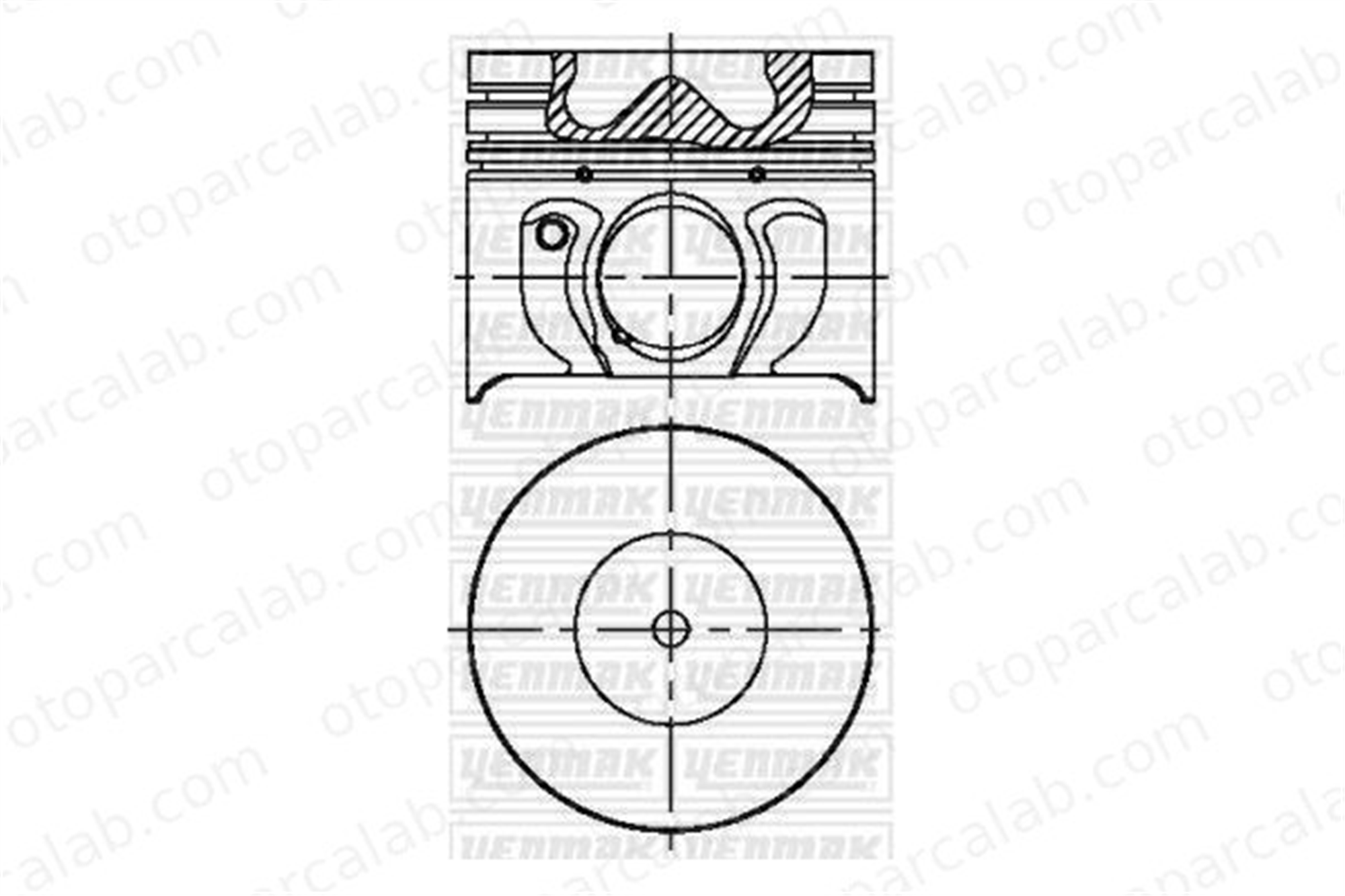 NURAL 87-72709-050 Piston (86.01MM-0.50) NÜRAL 87-72709-050 FORD TRANSIT Minibüs/Otobüs TRANSIT Panelvan/Van 3S7Q6K100EAB 1348295